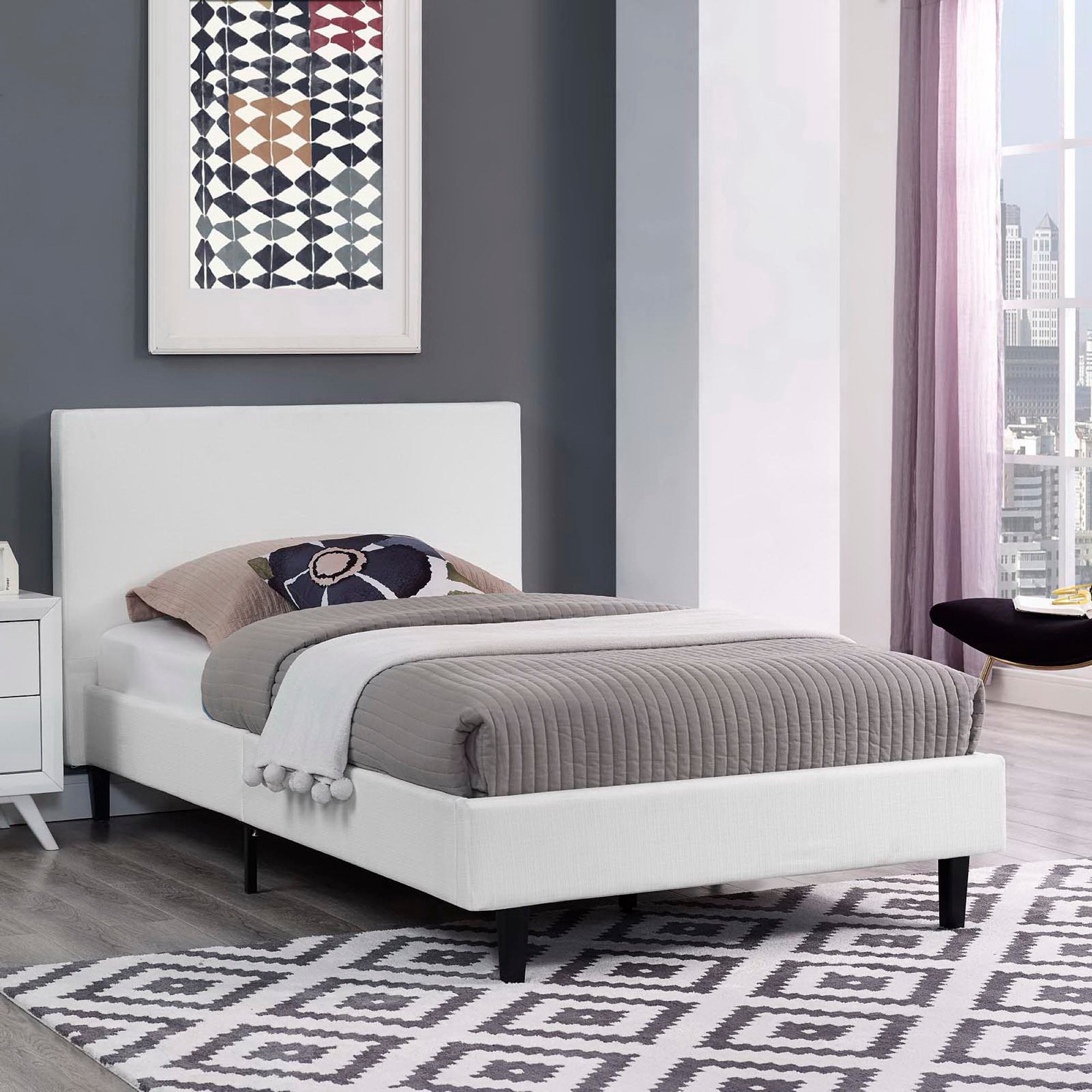 Anya Fabric Twin Bed by Modway - Best Buy Furniture