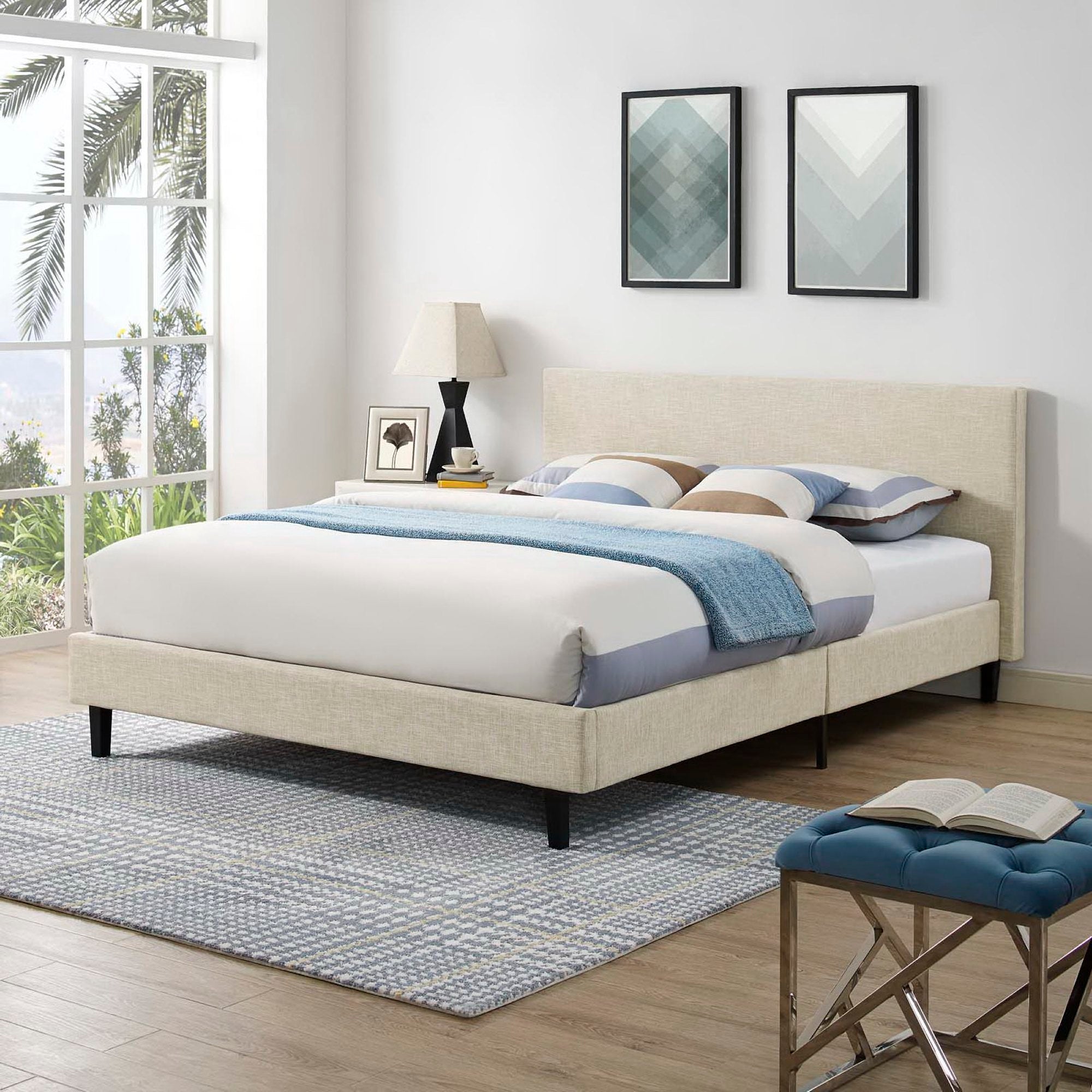 Anya Fabric Queen Bed by Modway - Best Buy Furniture