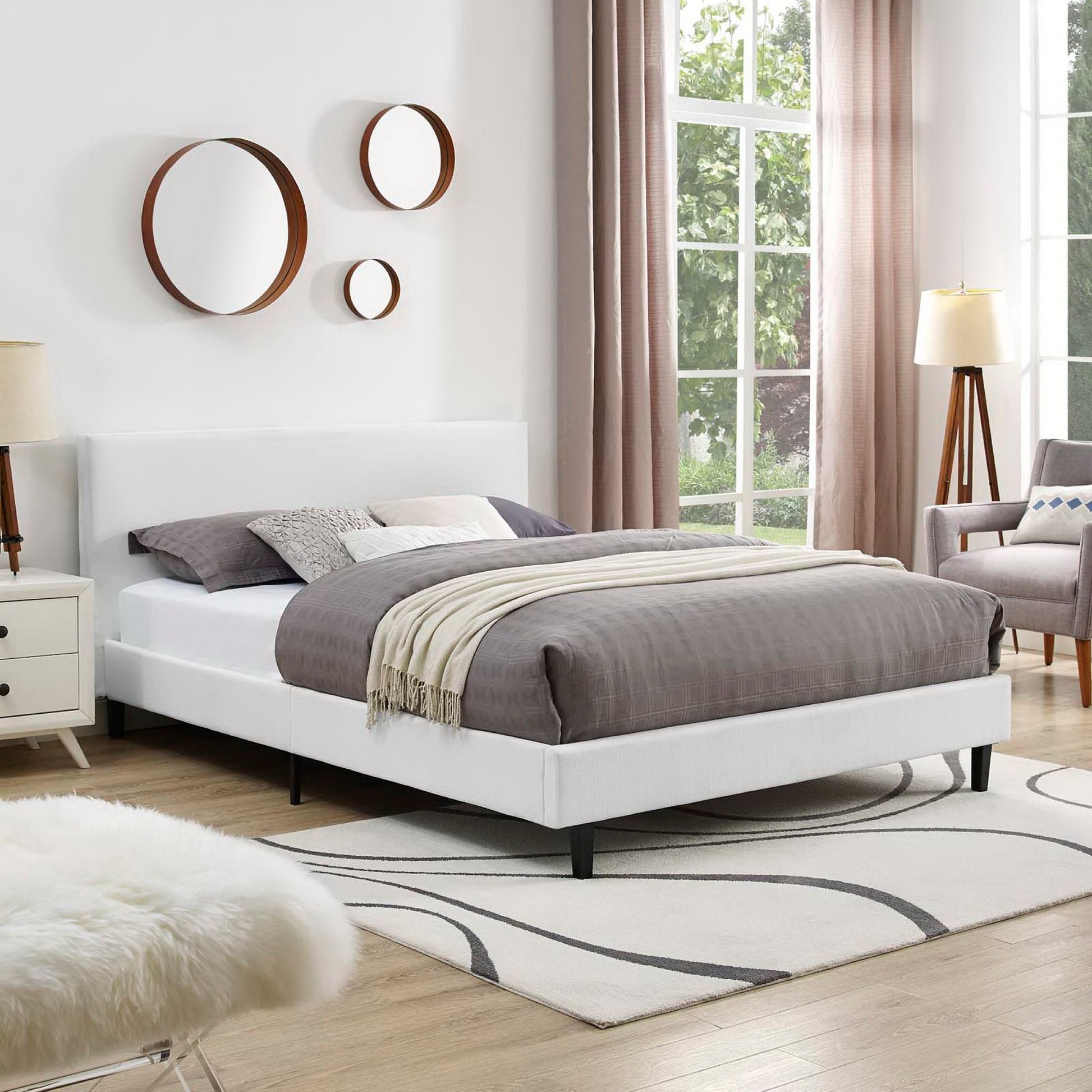Anya Fabric Queen Bed by Modway - Best Buy Furniture