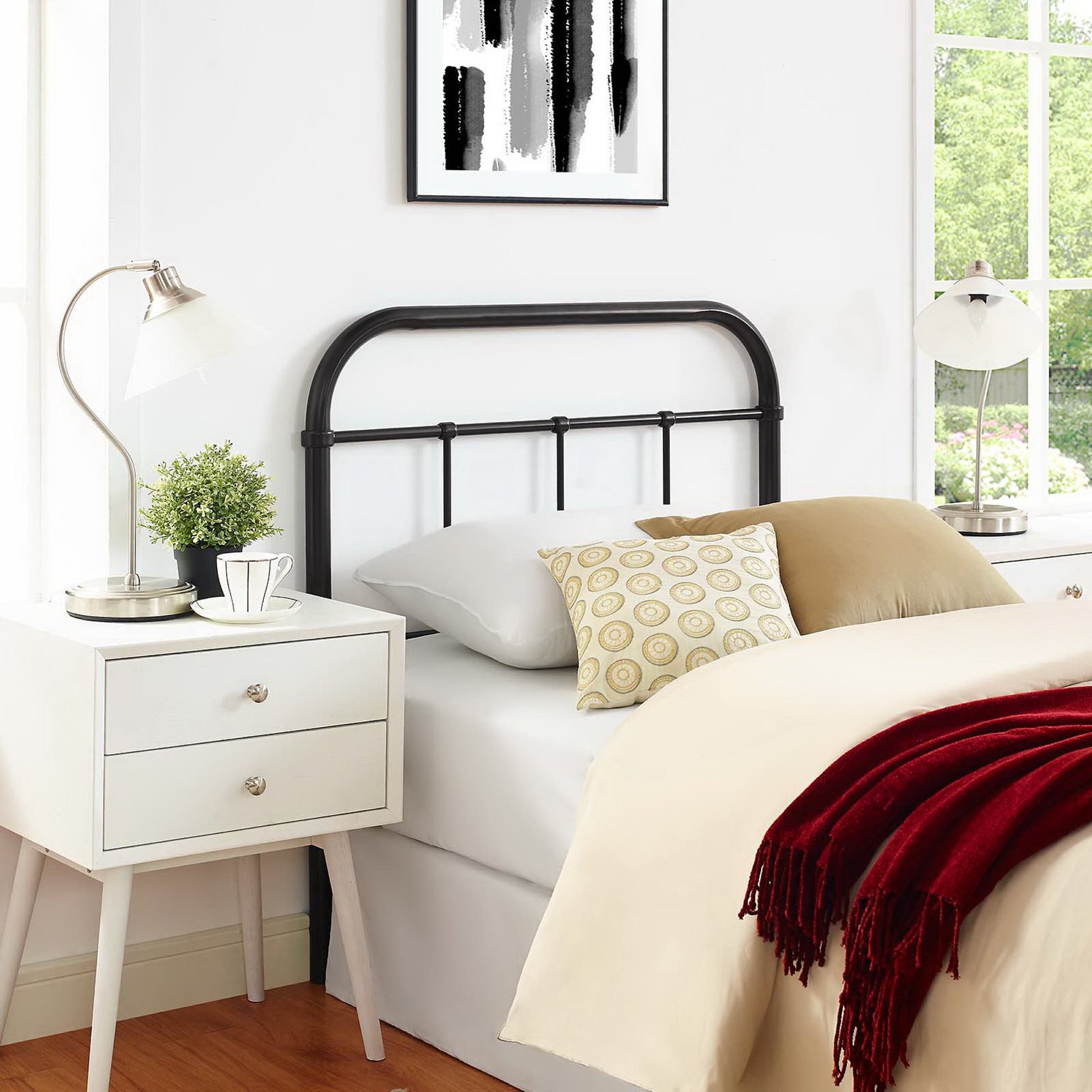 Serena Twin Steel Headboard by Modway - Best Buy Furniture