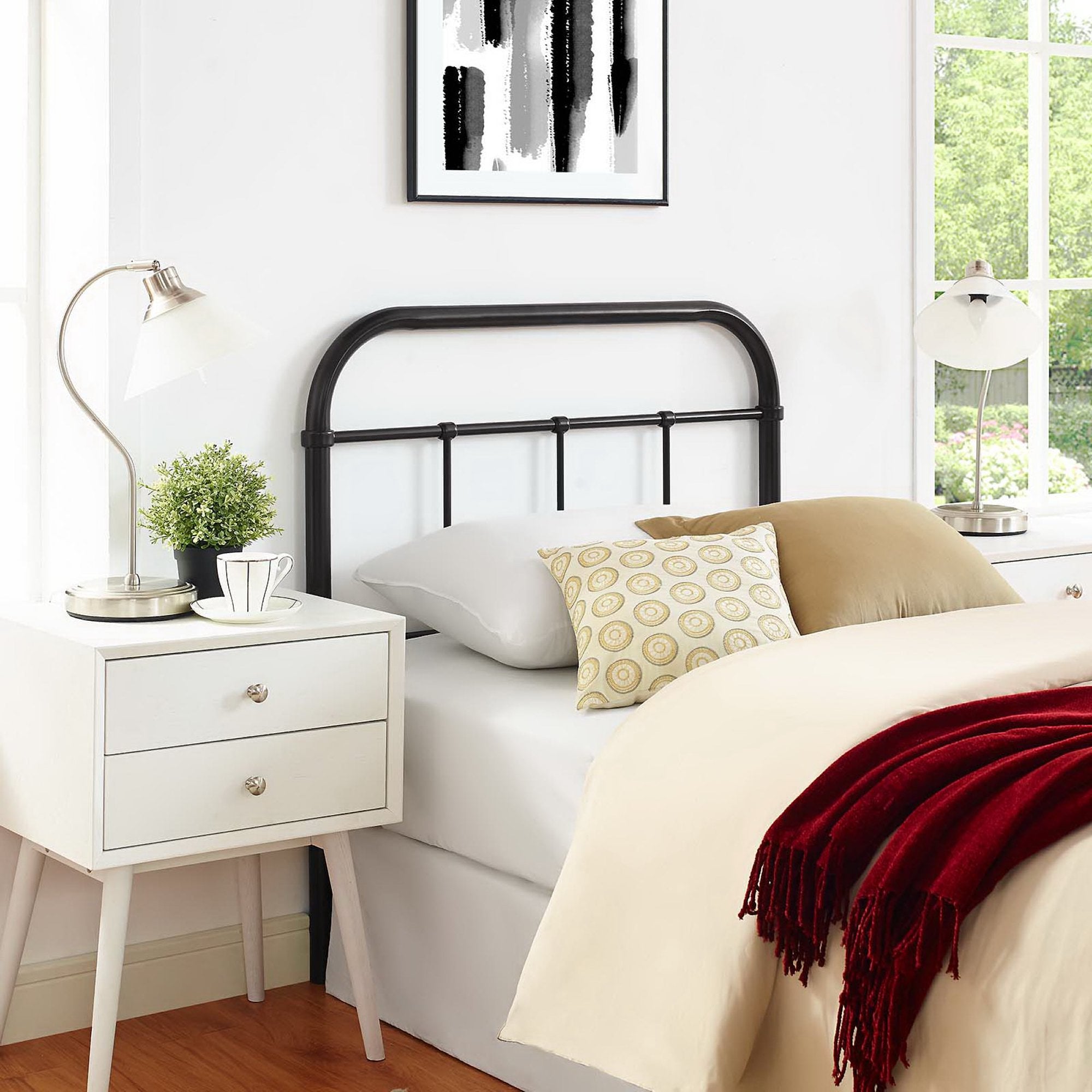 Serena Twin Steel Headboard by Modway - Best Buy Furniture