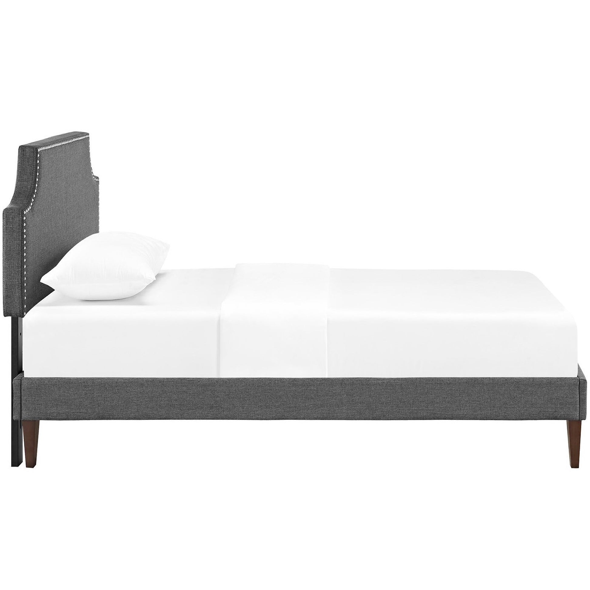 Laura Fabric Twin Platform Bed with Squared Tapered Legs by Modway - Best Buy Furniture