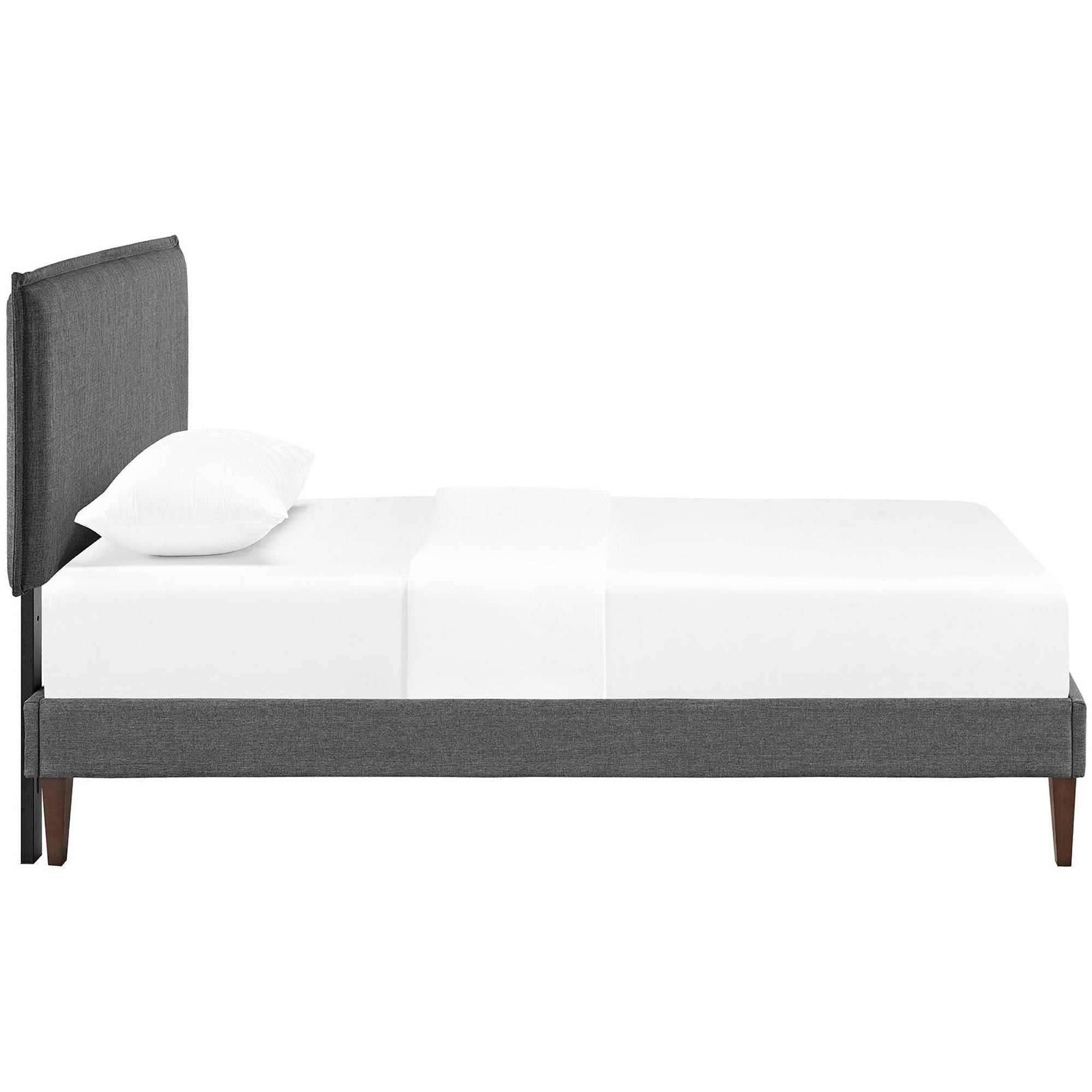 Camille Fabric Twin Platform Bed with Squared Tapered Legs by Modway - Best Buy Furniture