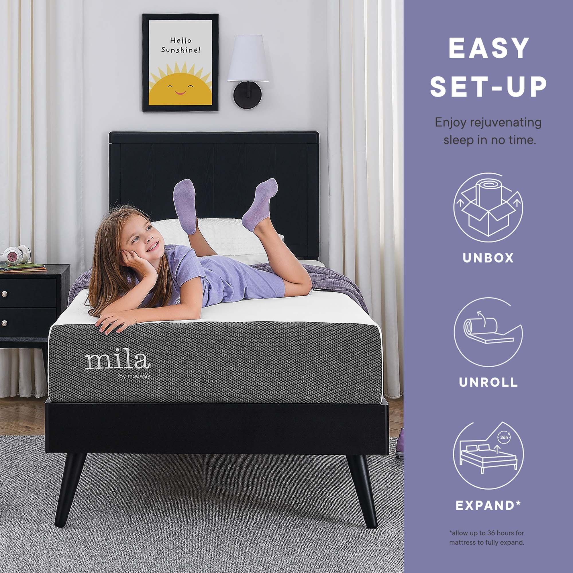 Mila 6" Twin XL Mattress by Modway - Best Buy Furniture