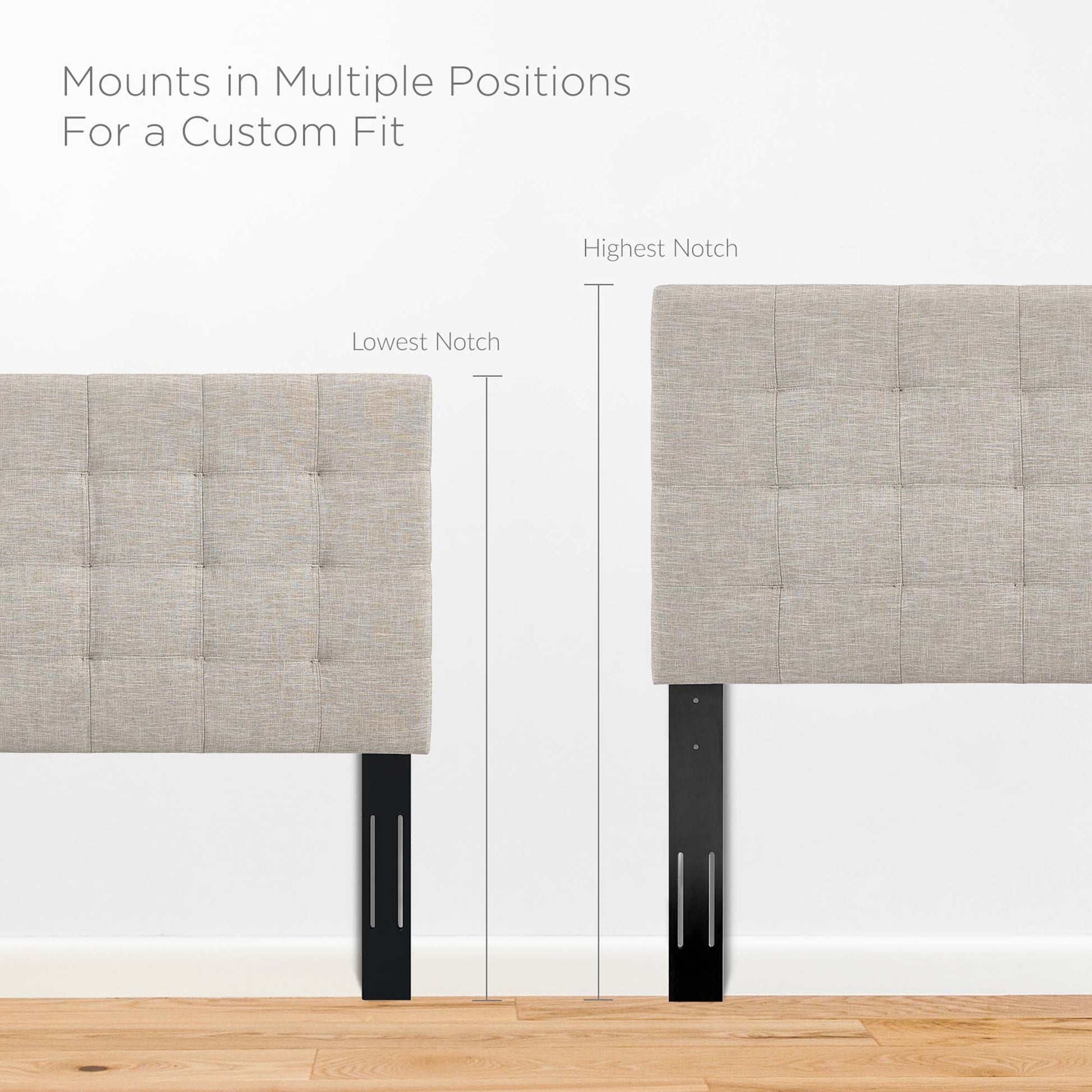 Paisley Tufted Upholstered Linen Fabric King and California King Headboard by Modway - Best Buy Furniture