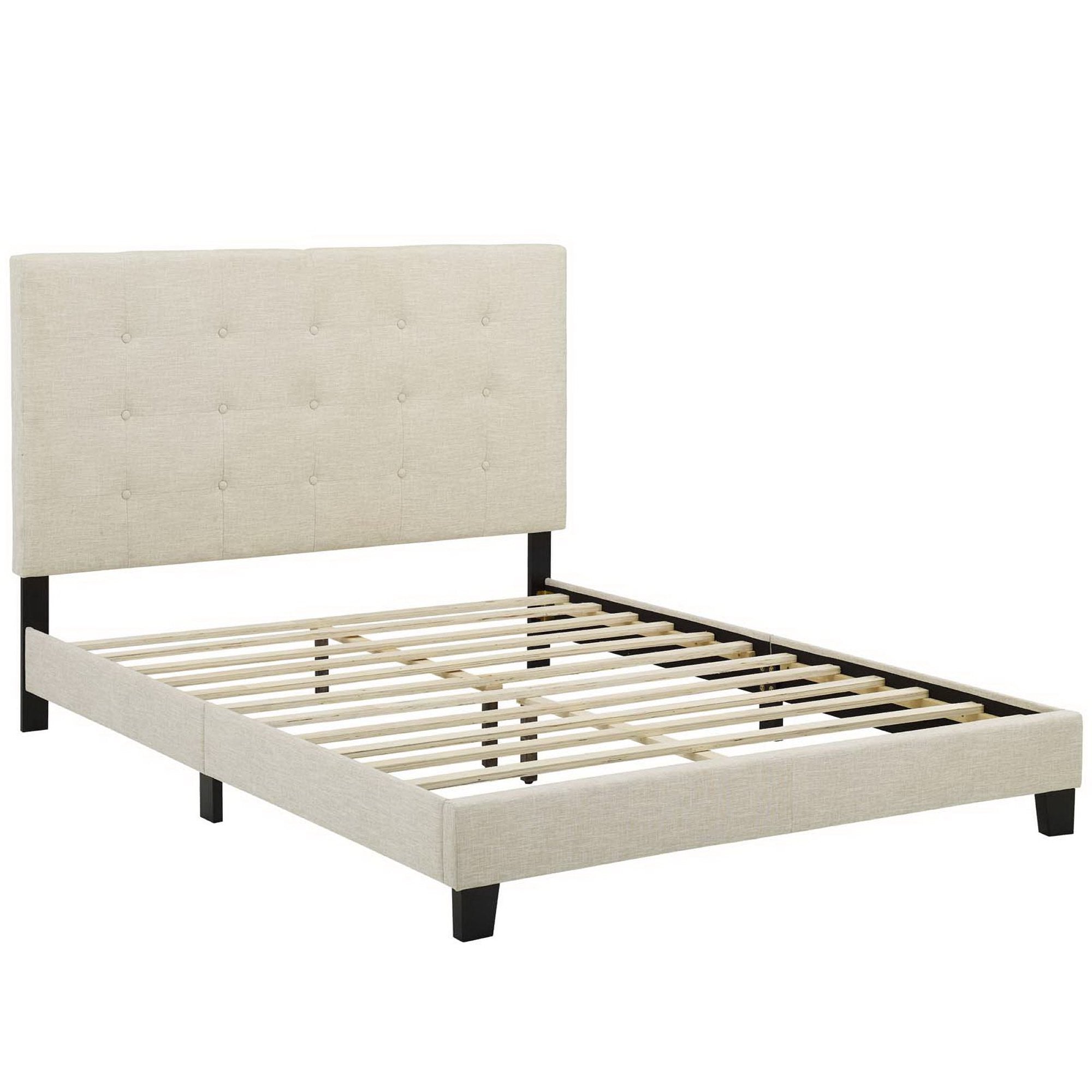 Melanie Tufted Button Upholstered Fabric Full Platform Bed by Modway - Best Buy Furniture