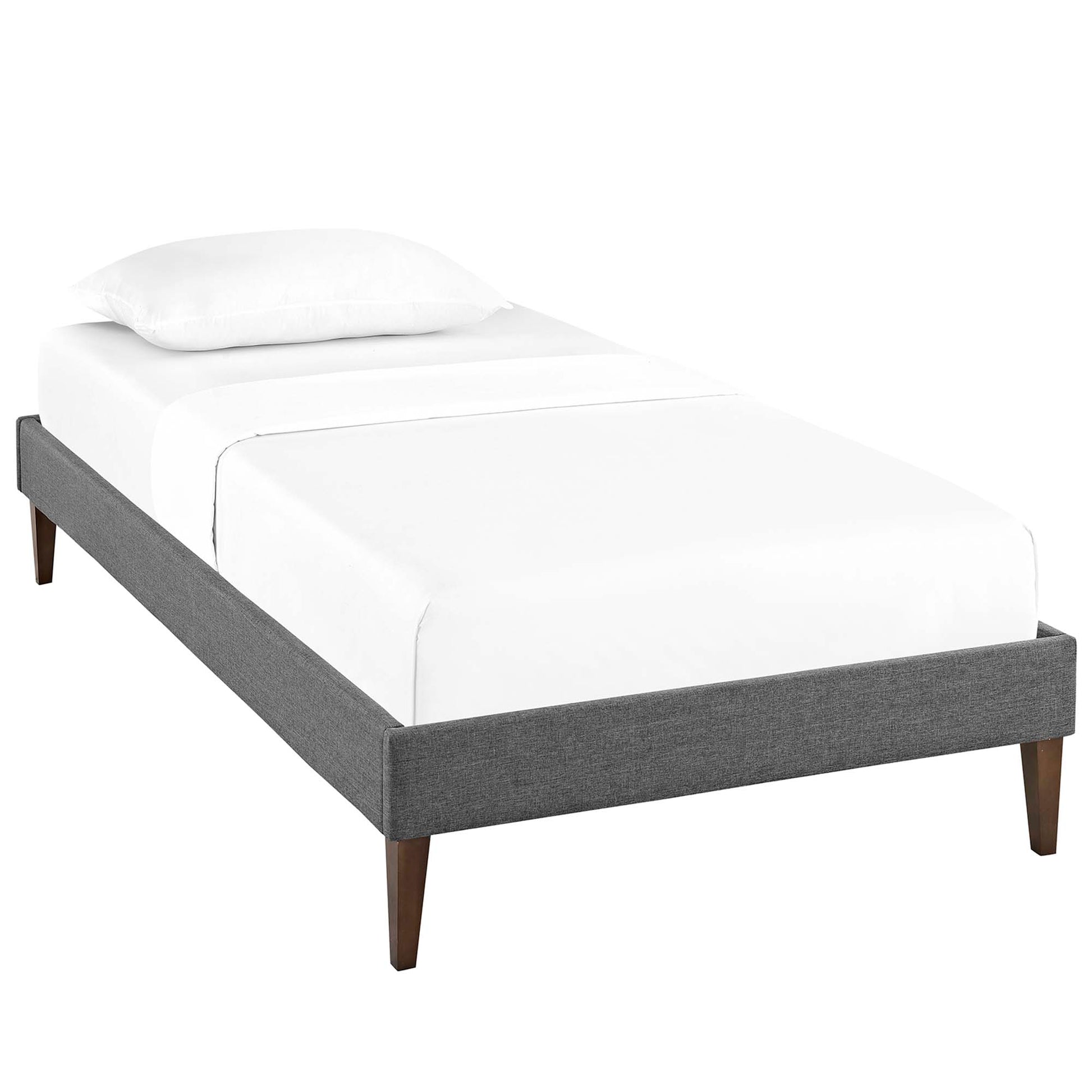 Tessie Fabric Twin Bed Frame with Squared Tapered Legs by Modway - Best Buy Furniture