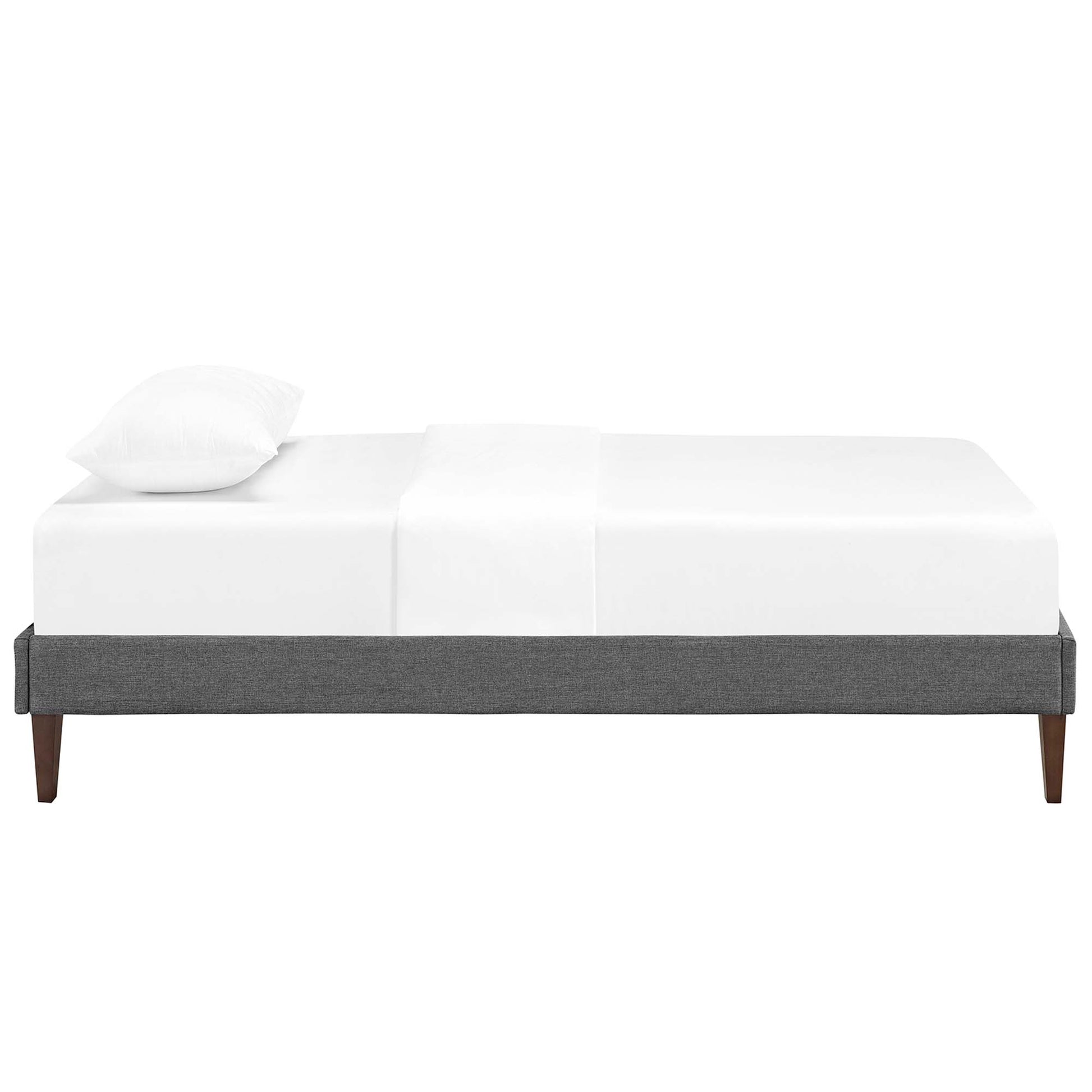 Tessie Fabric Twin Bed Frame with Squared Tapered Legs by Modway - Best Buy Furniture