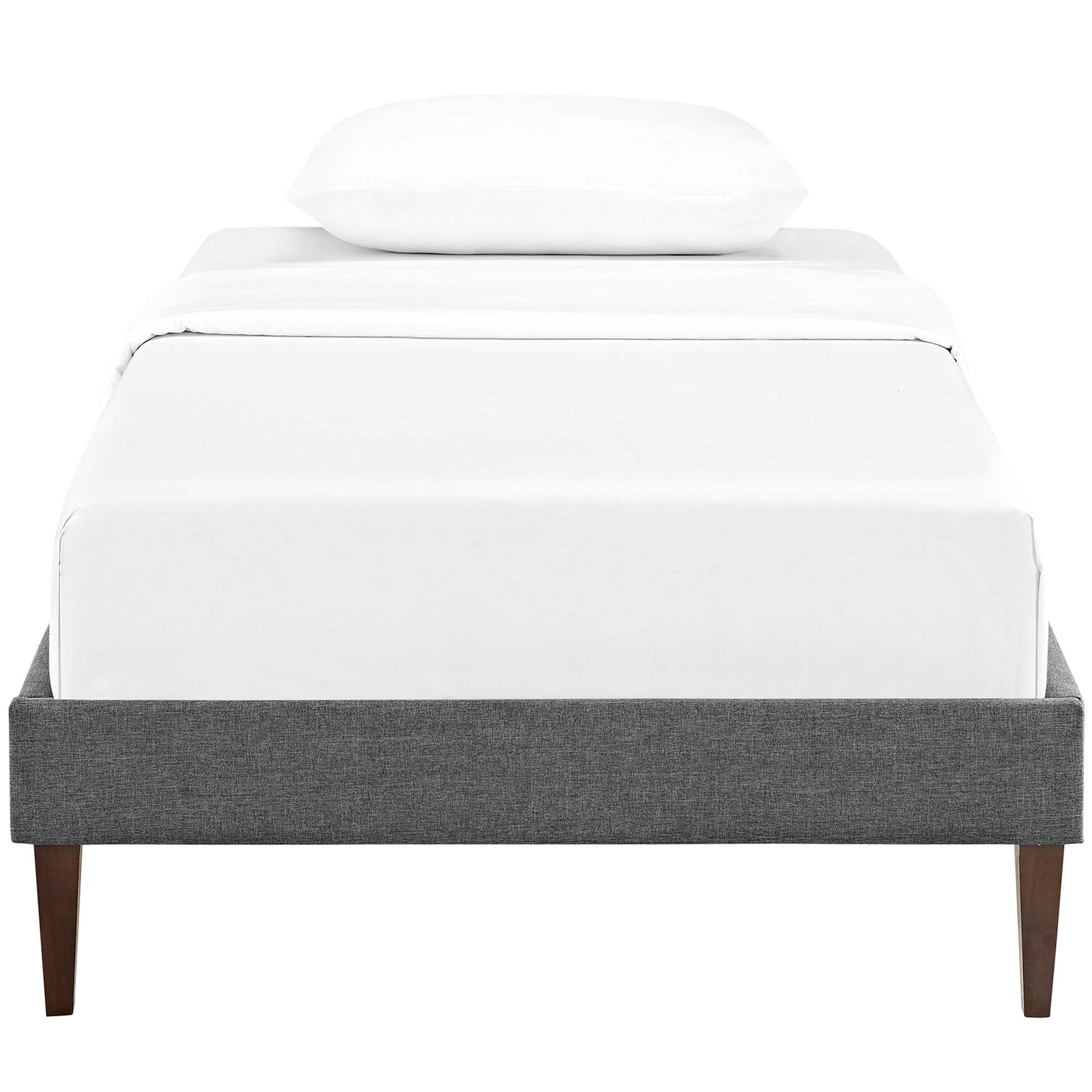 Tessie Fabric Twin Bed Frame with Squared Tapered Legs by Modway - Best Buy Furniture
