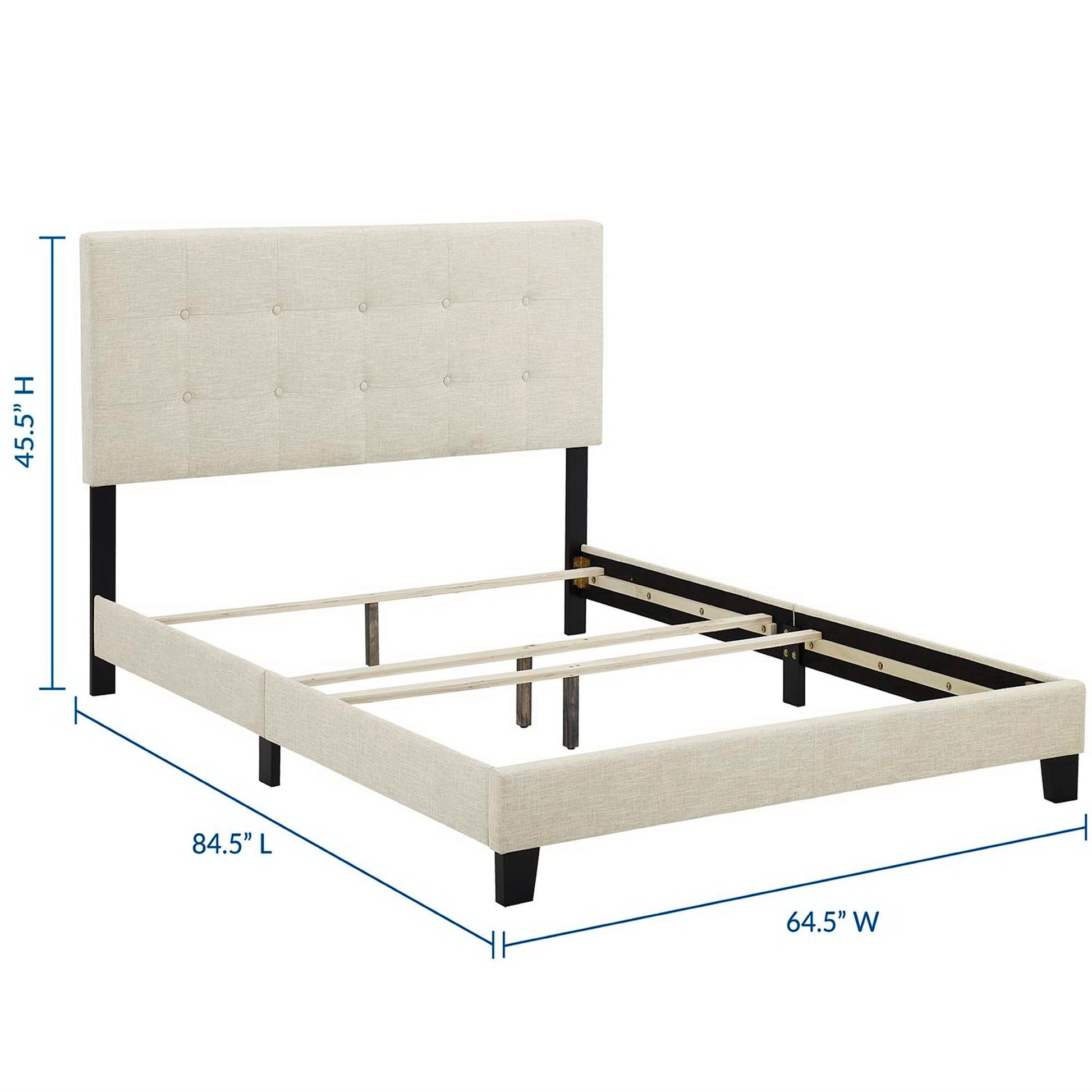 Amira Upholstered Fabric Queen Bed by Modway - Best Buy Furniture