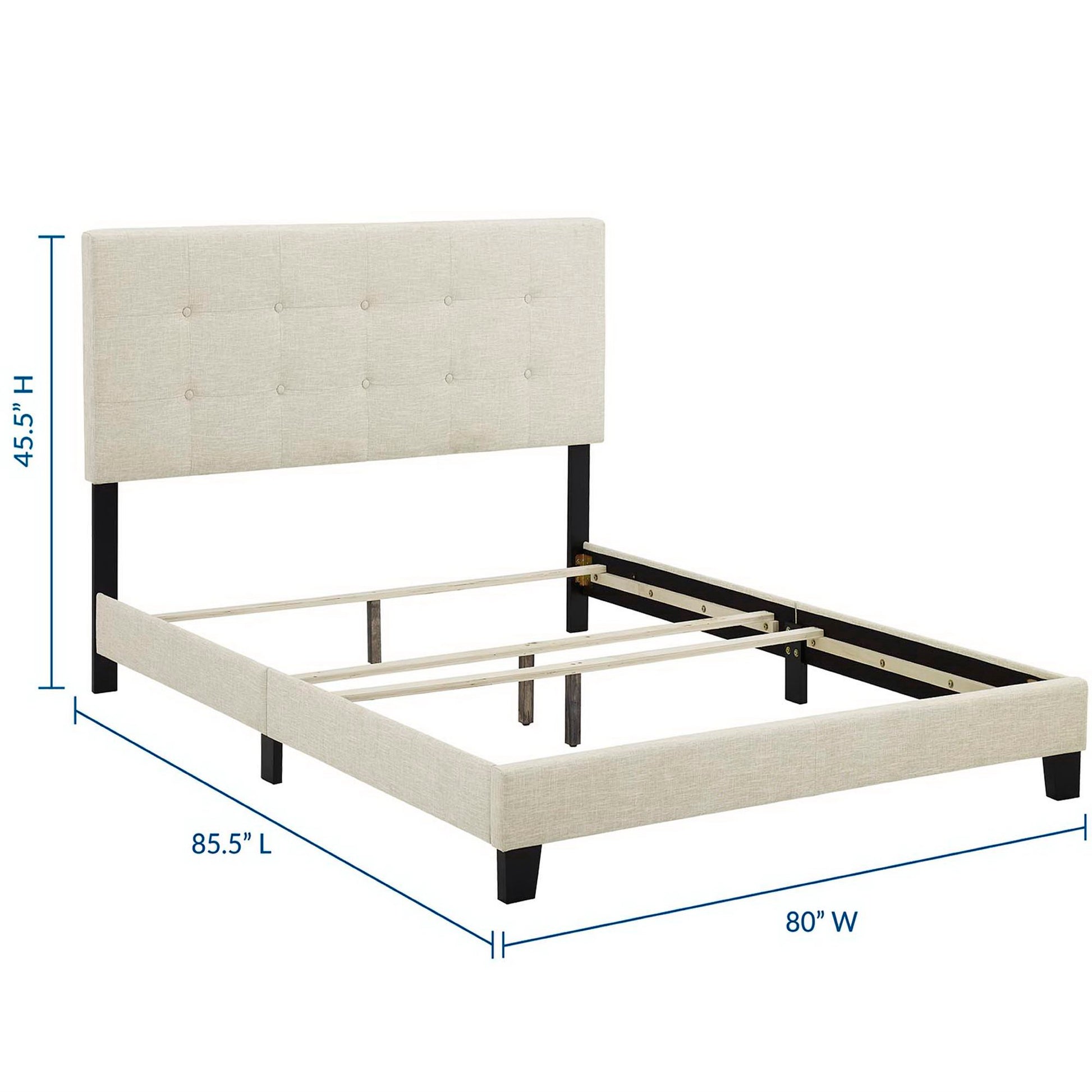 Amira Upholstered Fabric King Bed by Modway - Best Buy Furniture