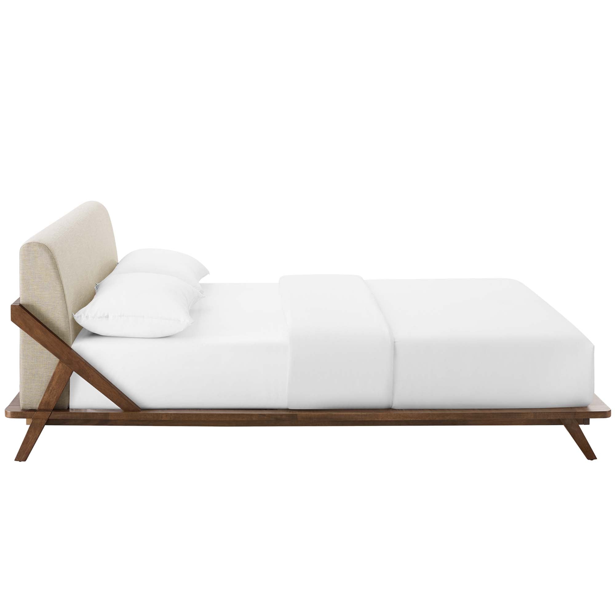 Luella Upholstered Fabric Queen Platform Bed by Modway - Best Buy Furniture