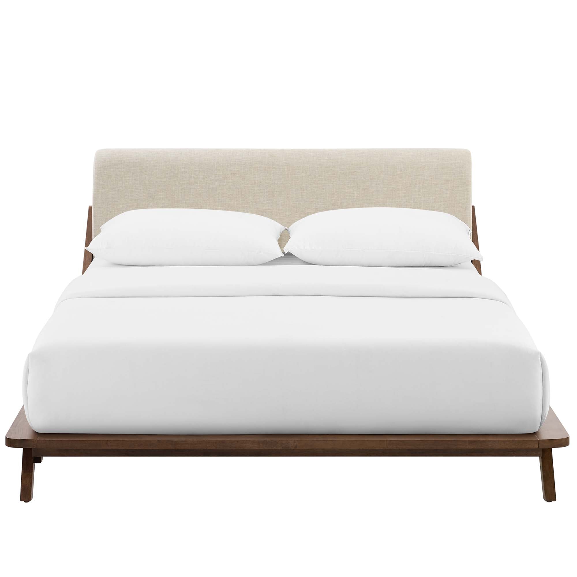 Luella Upholstered Fabric Queen Platform Bed by Modway - Best Buy Furniture