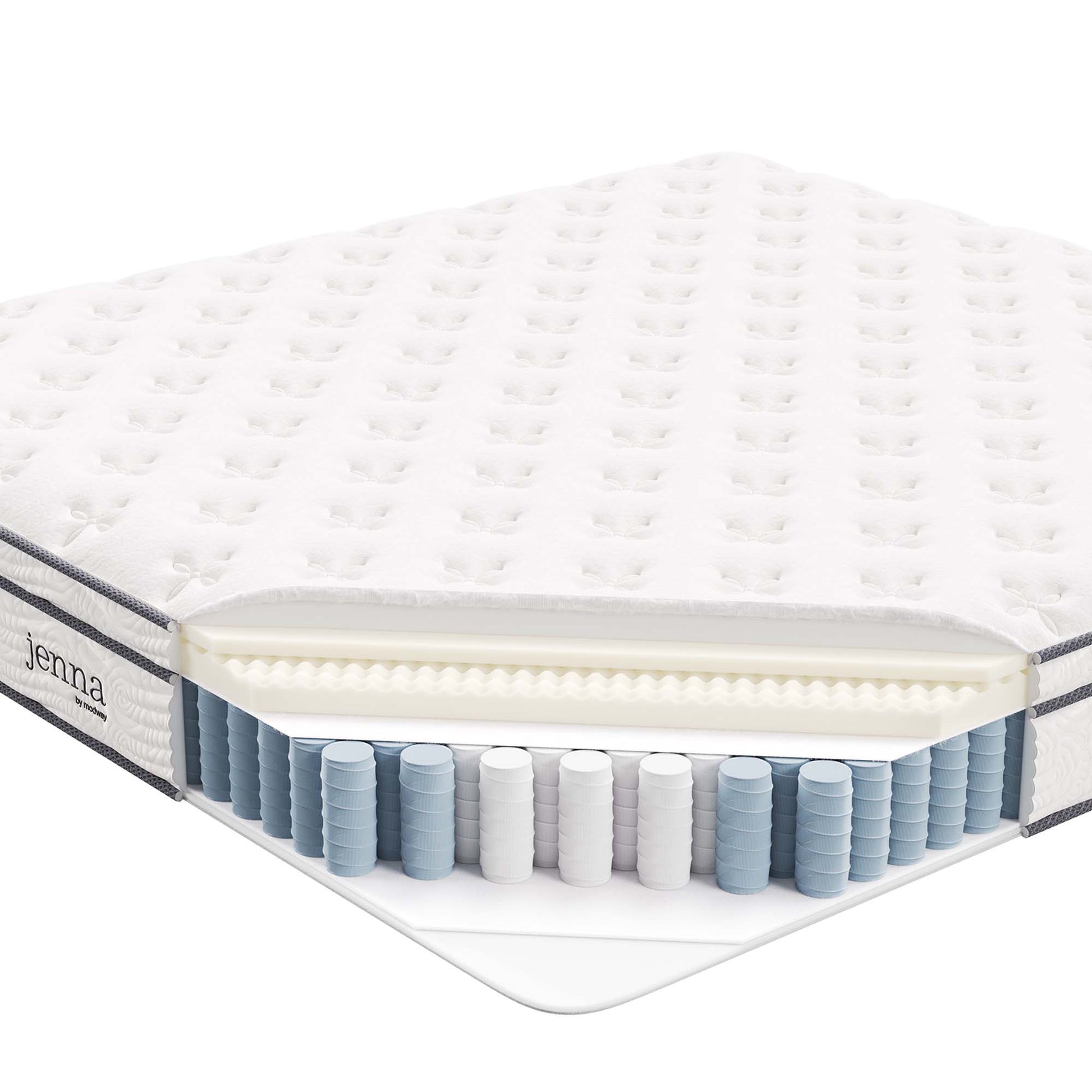 Jenna 10" Innerspring and Foam California King Mattress by Modway - Best Buy Furniture