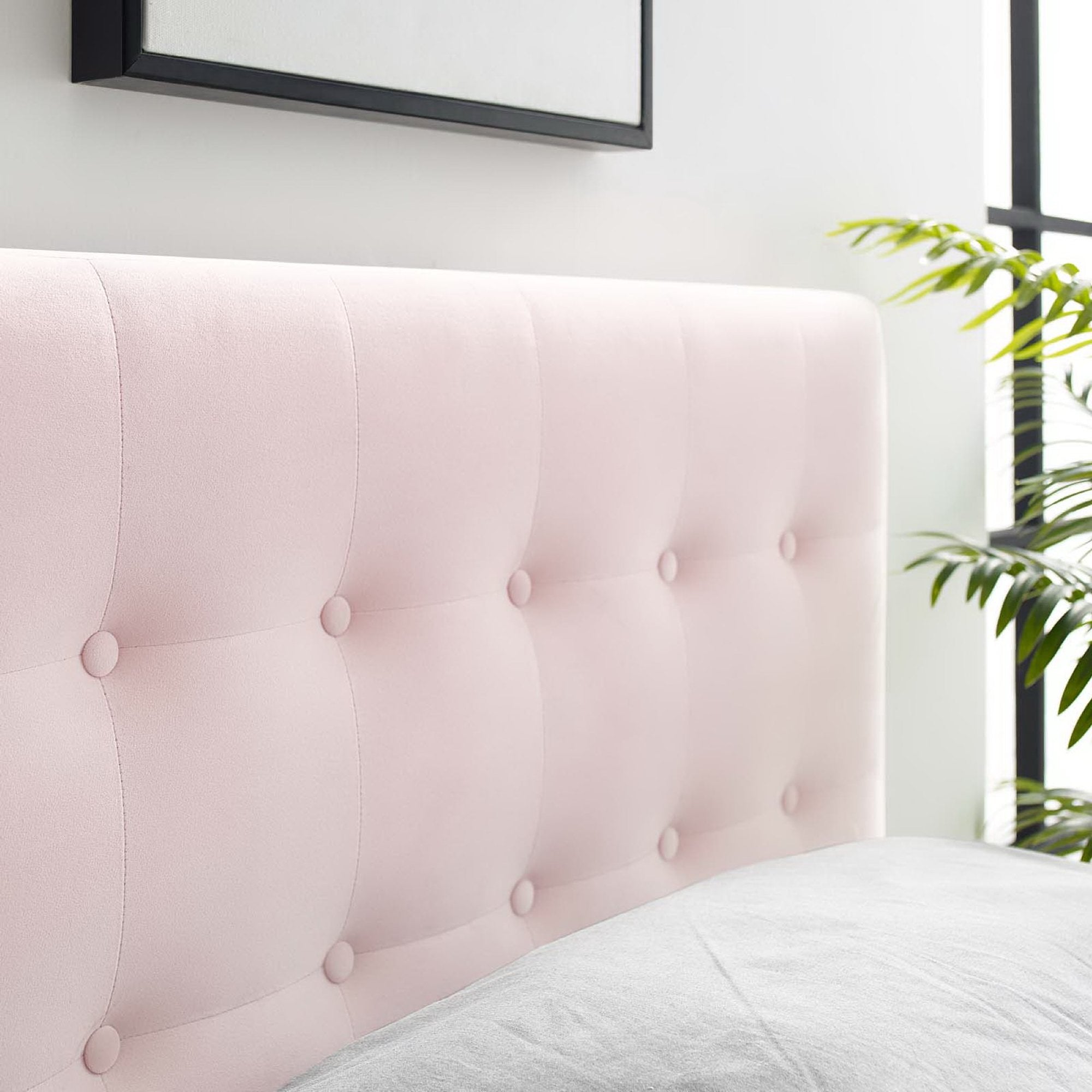 Emily Biscuit Tufted Performance Velvet Twin Headboard by Modway - Best Buy Furniture
