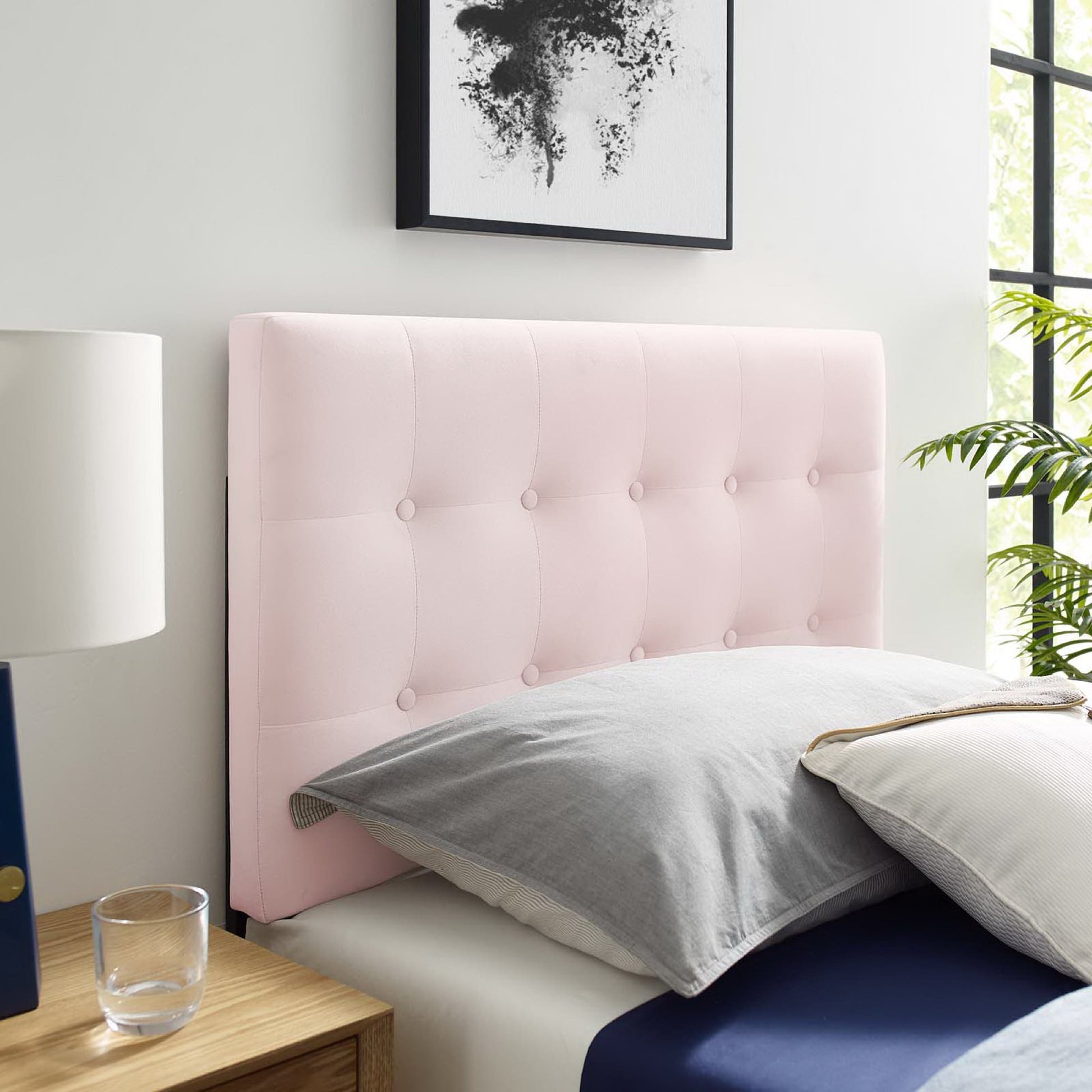 Emily Biscuit Tufted Performance Velvet Twin Headboard by Modway - Best Buy Furniture