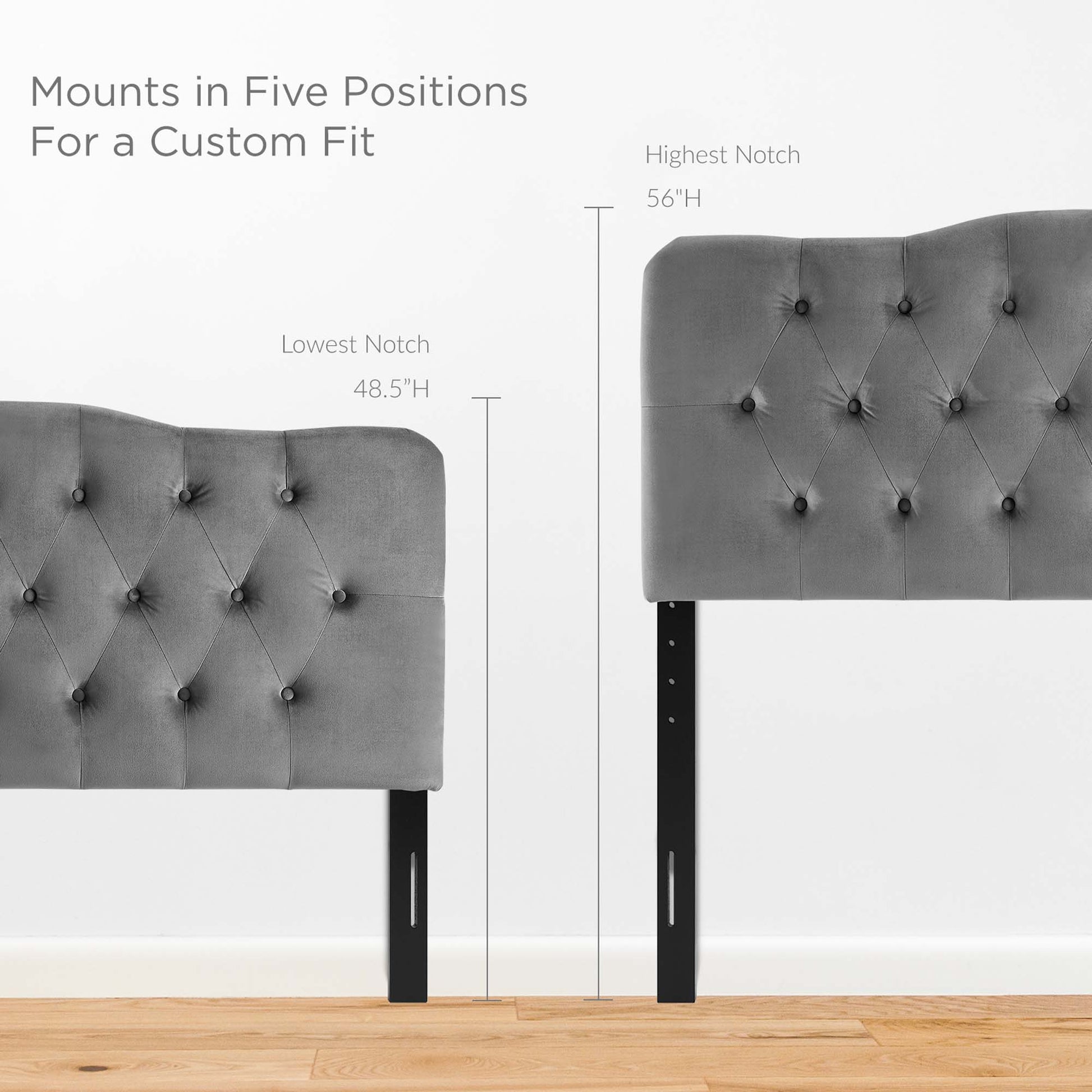 Annabel Diamond Tufted Performance Velvet King Headboard by Modway - Best Buy Furniture