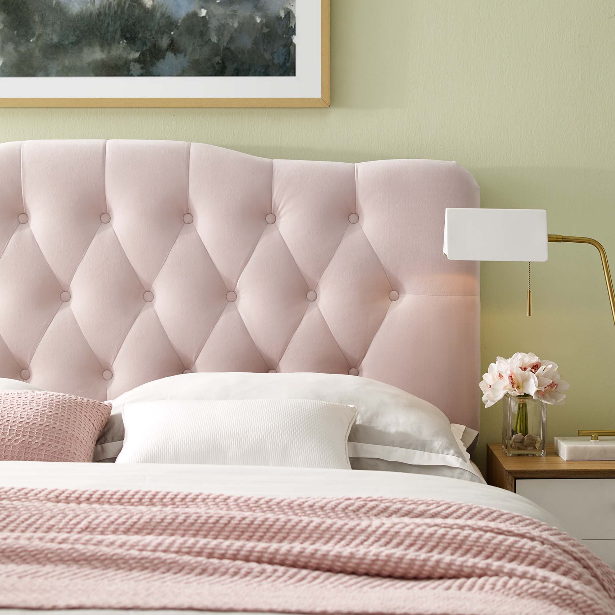 Annabel Diamond Tufted Performance Velvet King Headboard by Modway - Best Buy Furniture