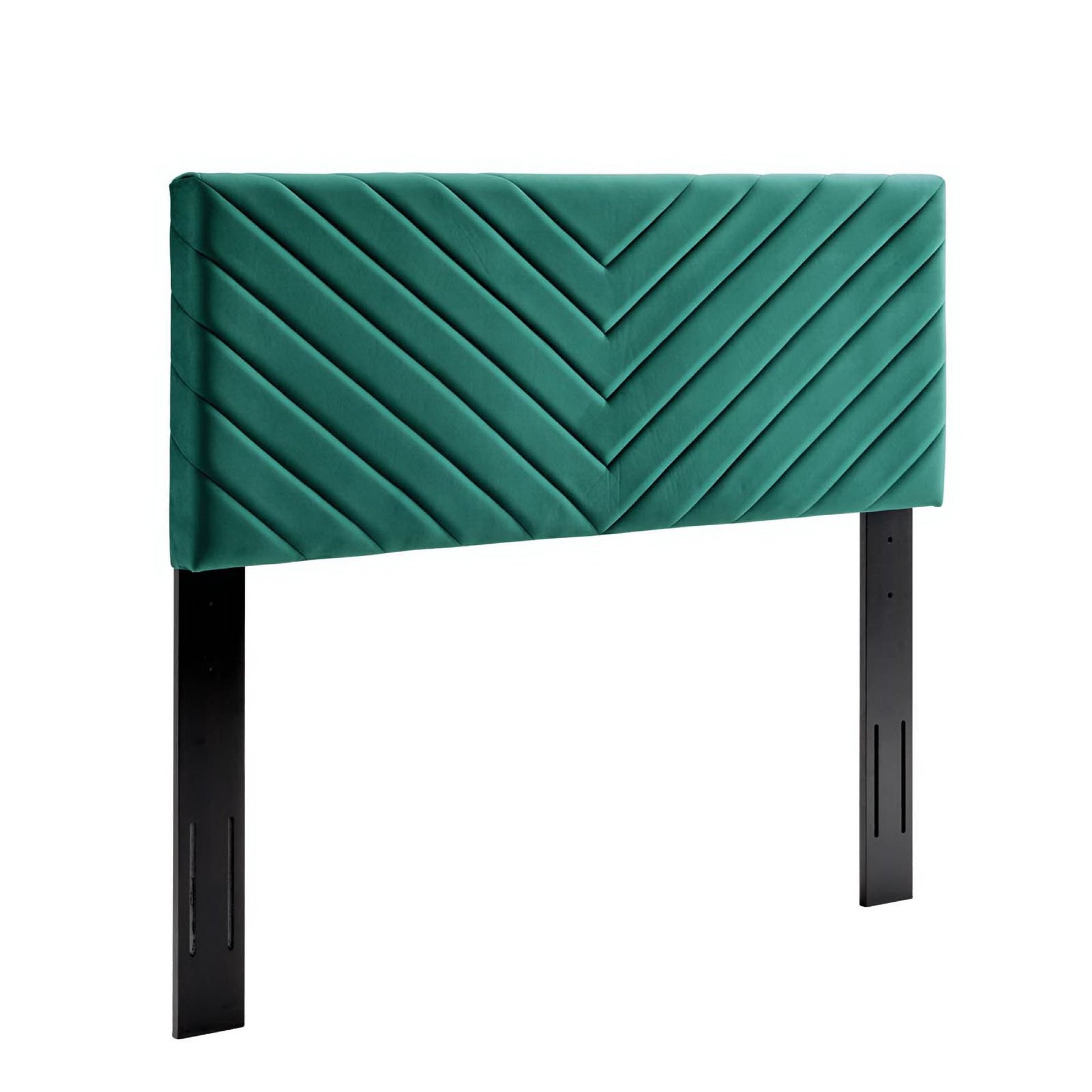 Alyson Angular Channel Tufted Performance Velvet Twin Headboard by Modway - Best Buy Furniture