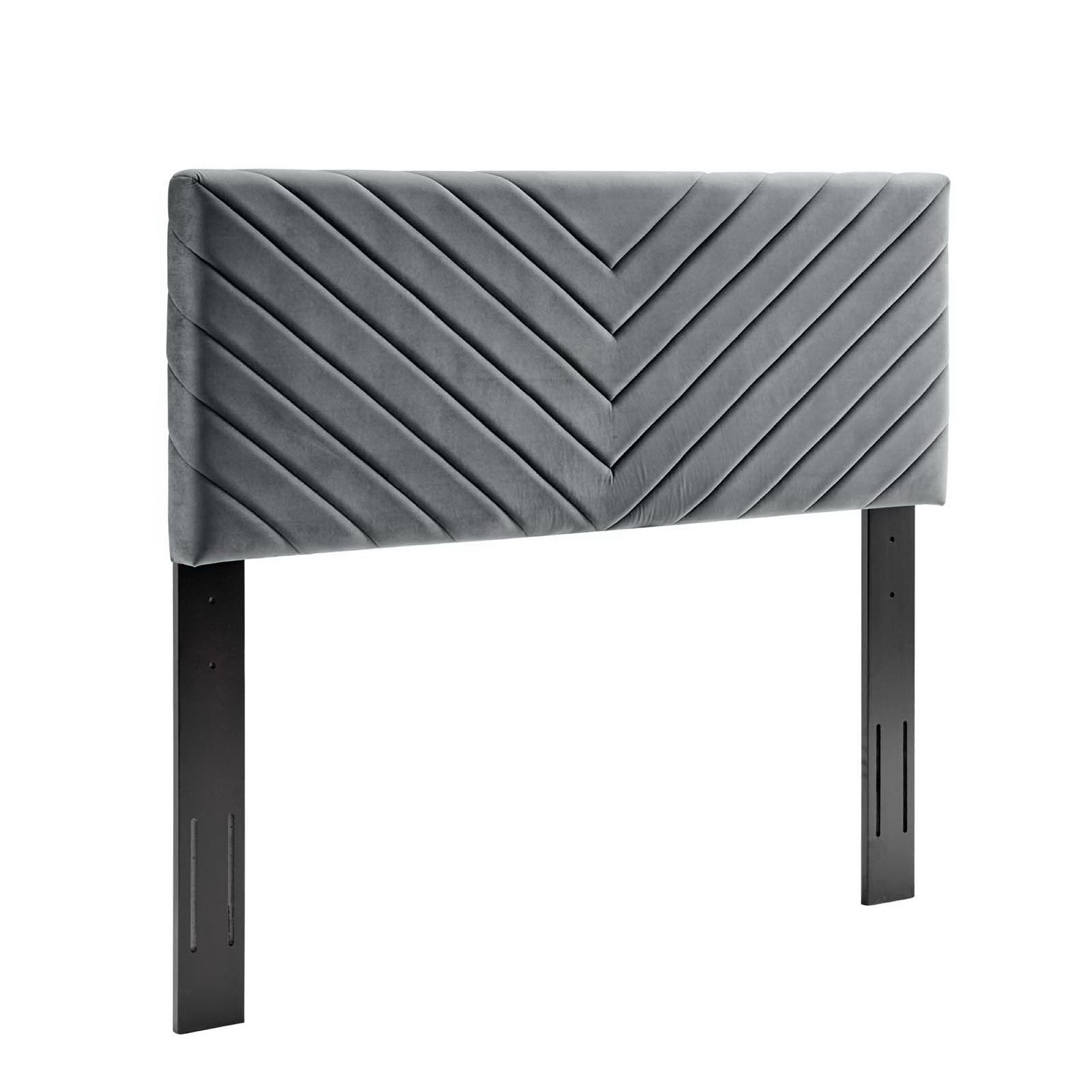 Alyson Angular Channel Tufted Performance Velvet King / California King Headboard by Modway
