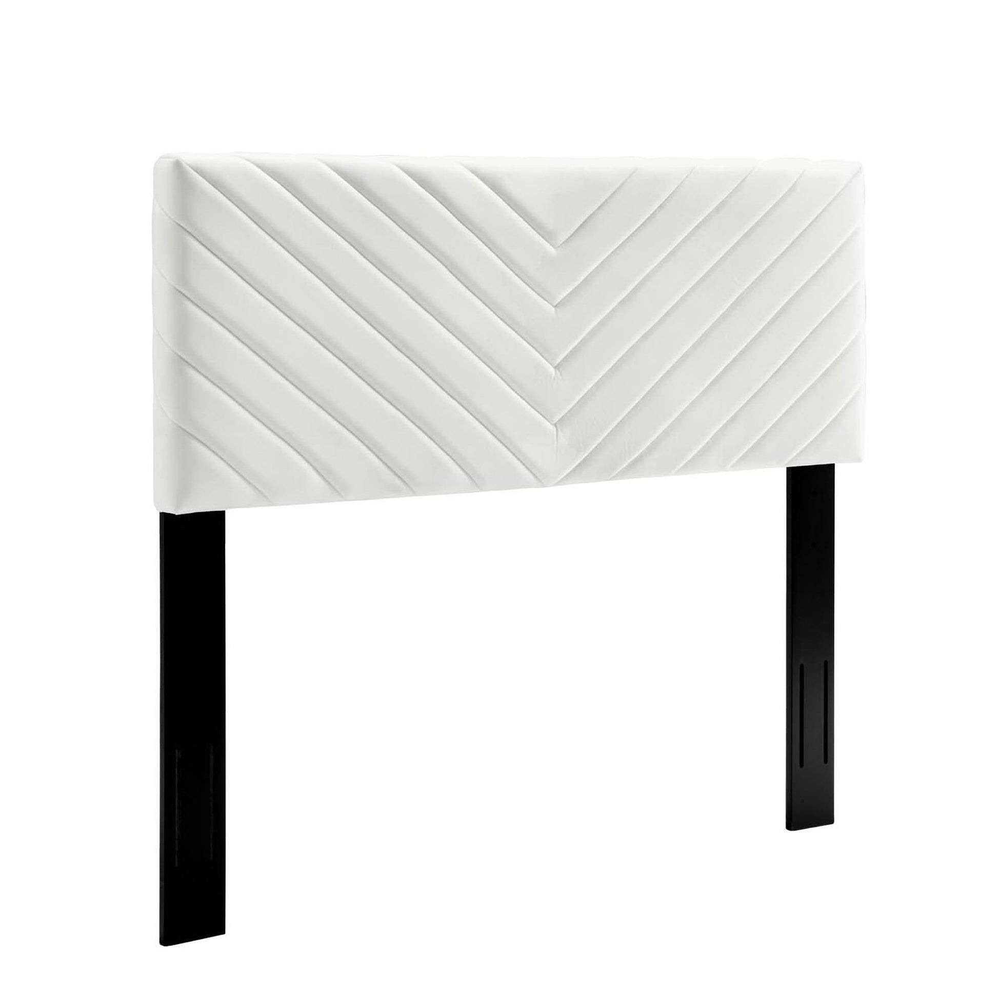 Alyson Angular Channel Tufted Performance Velvet King / California King Headboard by Modway - Best Buy Furniture