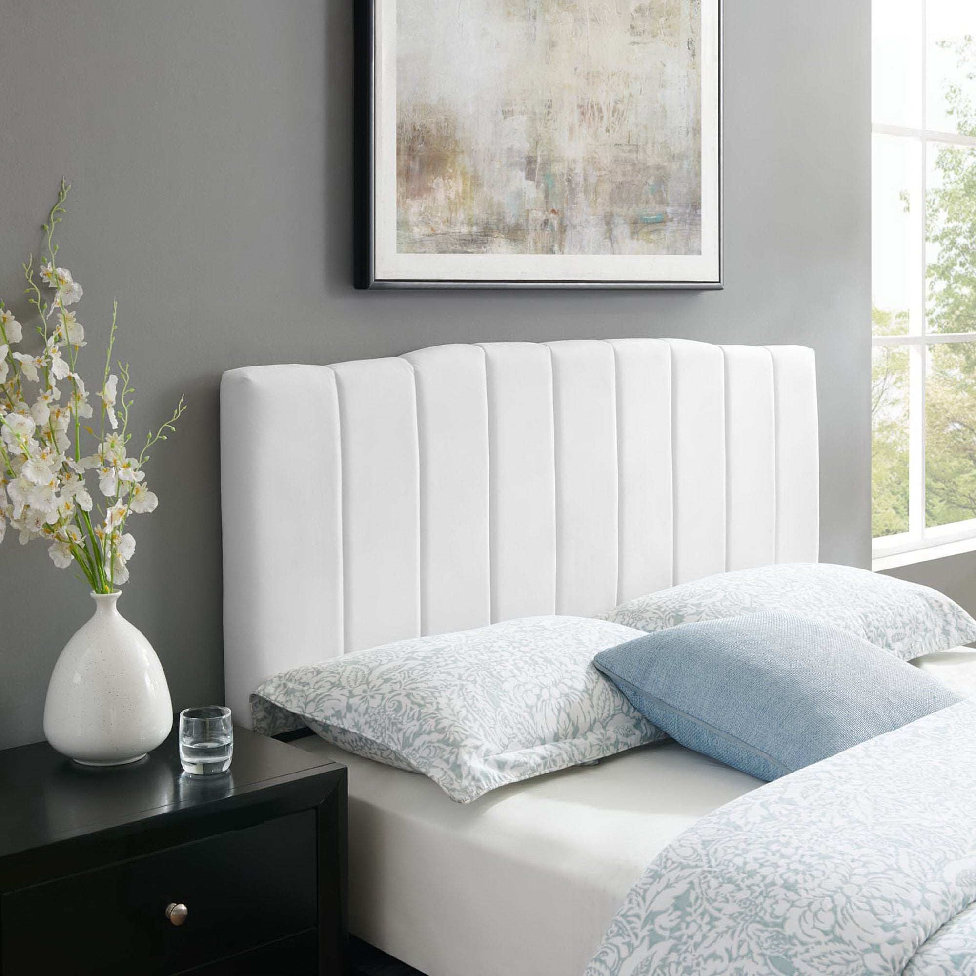 Camilla Channel Tufted Performance Velvet Full/Queen Headboard by Modway