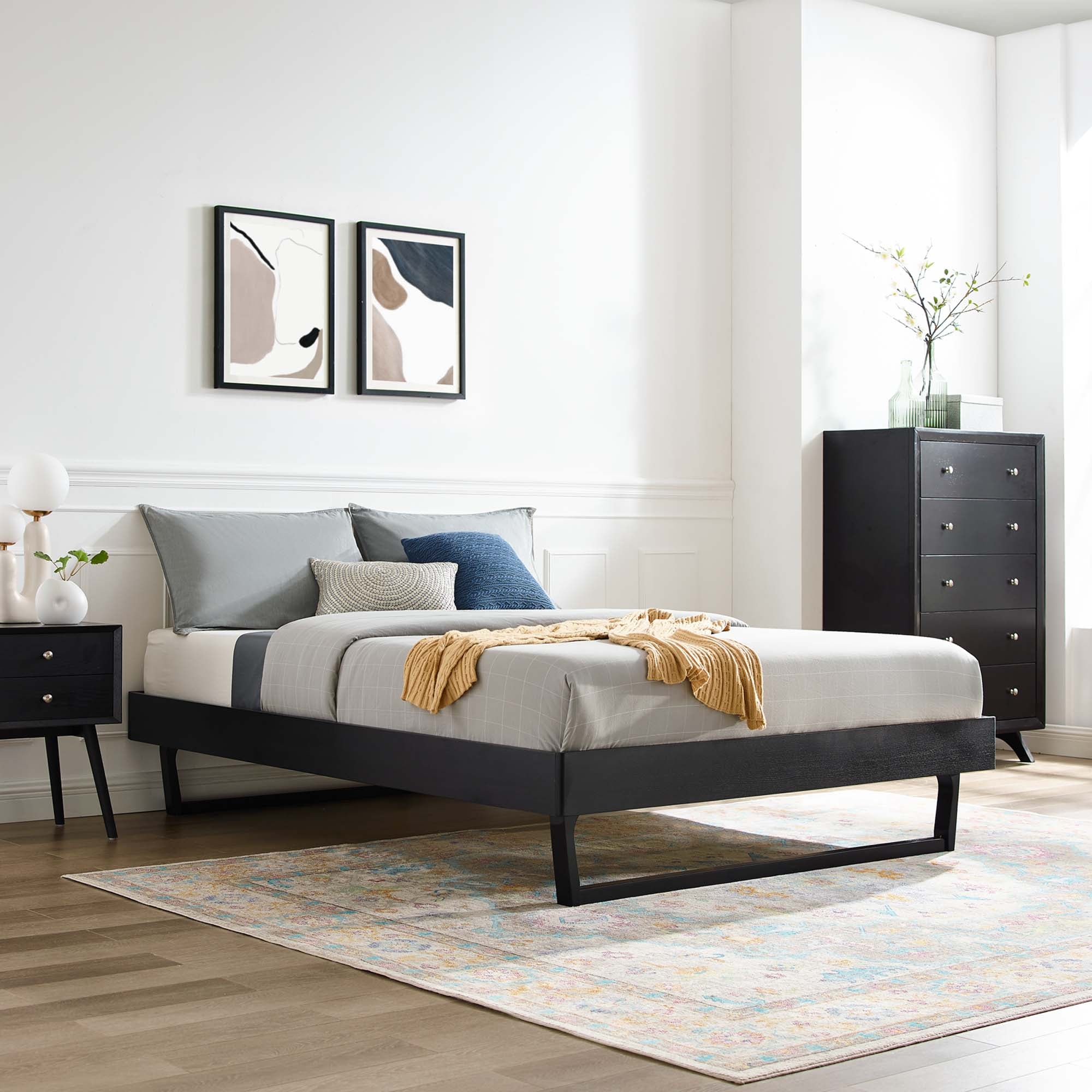 Billie Wood Full Platform Bed Frame by Modway