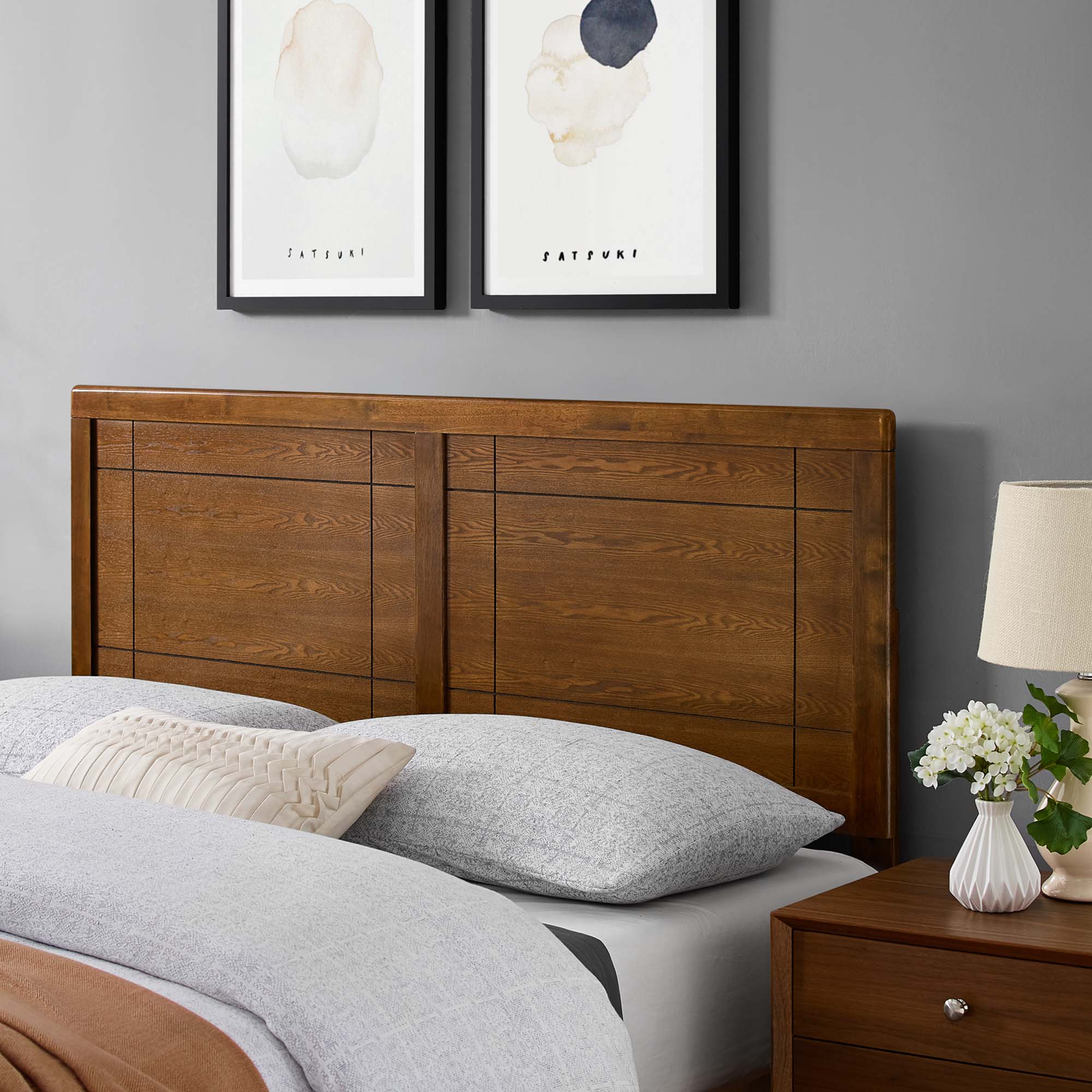 Archie Wood Queen Headboard by Modway