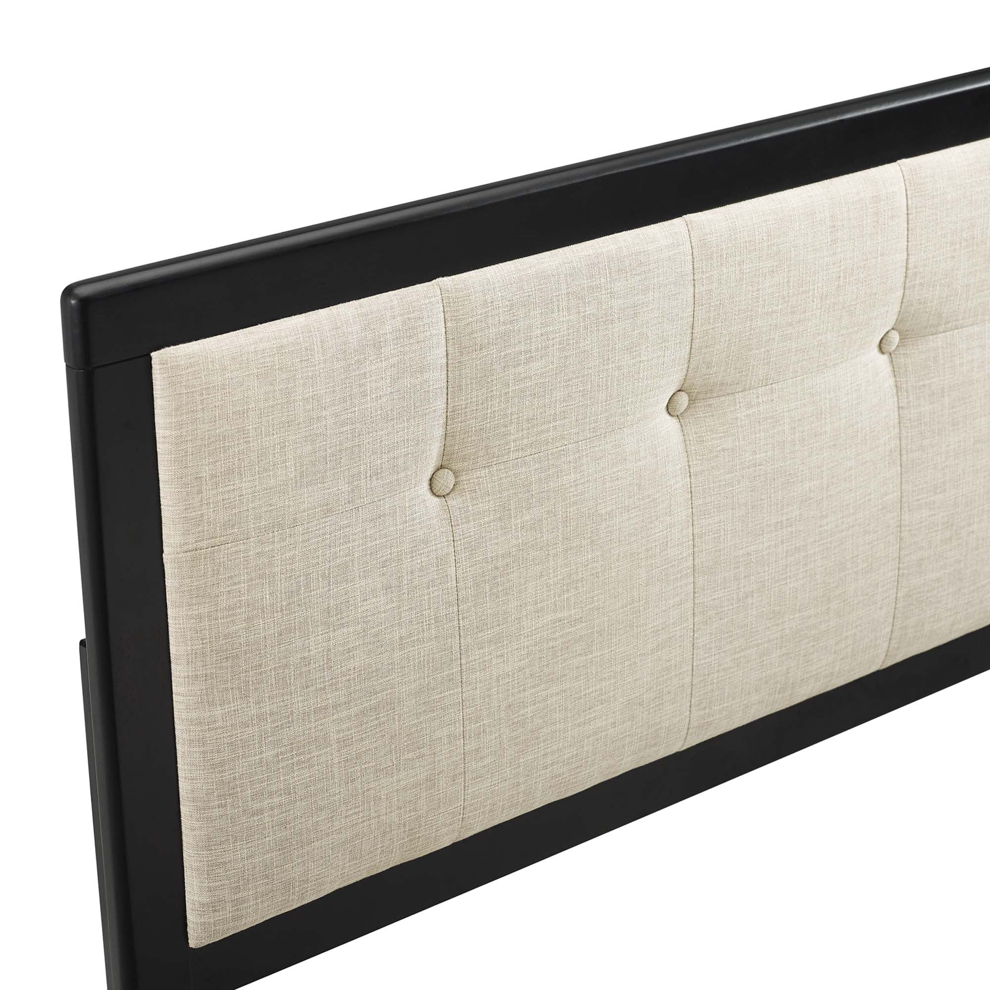 Draper Tufted Fabric and Wood Queen Headboard by Modway - Best Buy Furniture