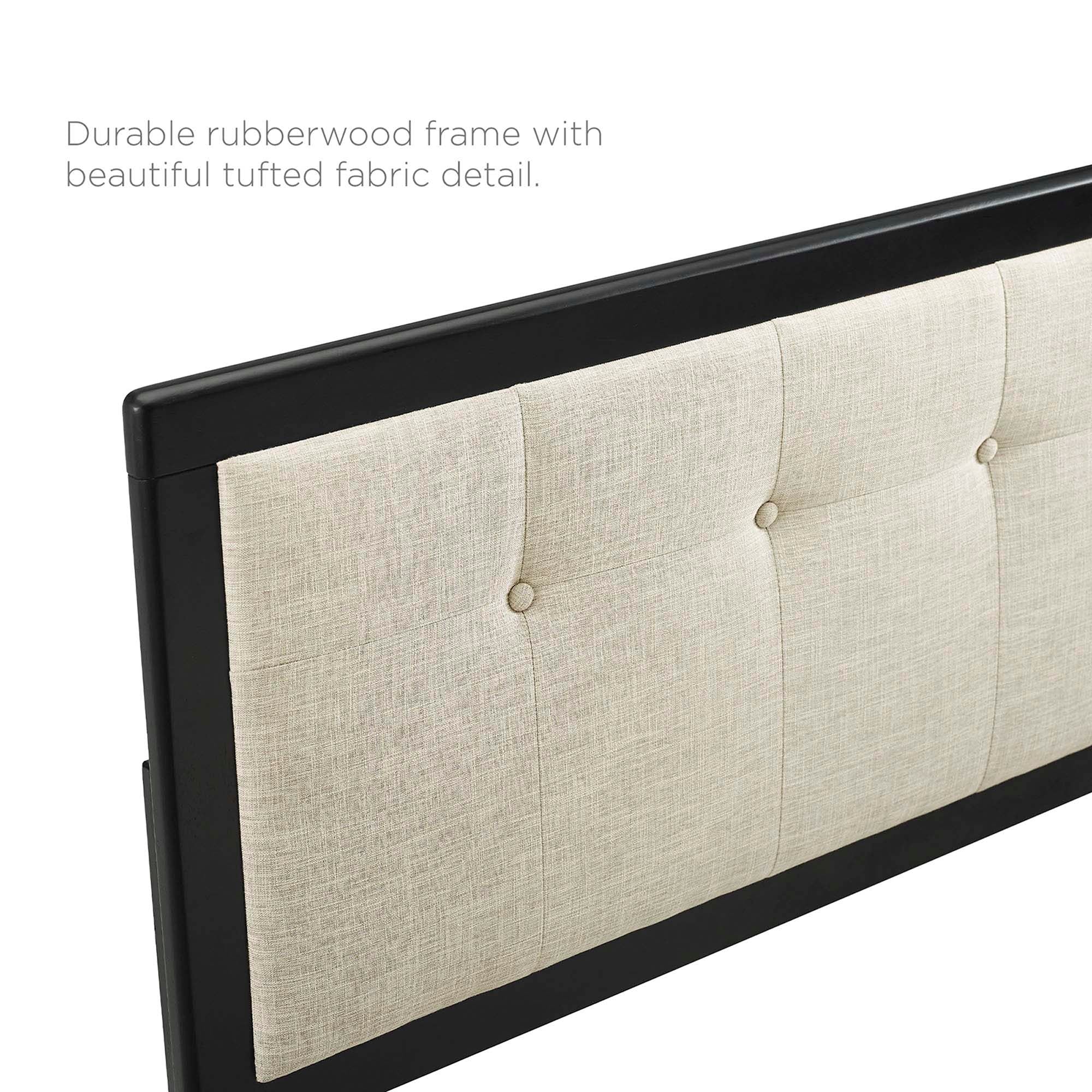 Draper Tufted Fabric and Wood Queen Headboard by Modway - Best Buy Furniture