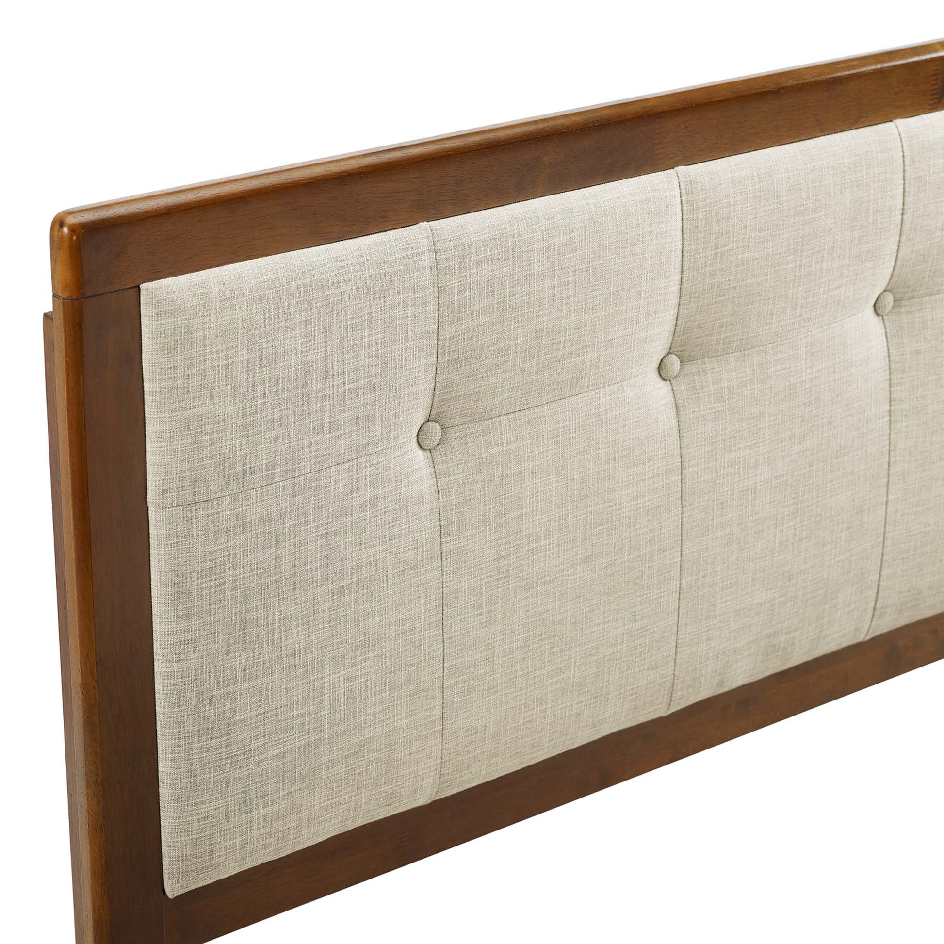 Draper Tufted Fabric and Wood King Headboard by Modway - Best Buy Furniture