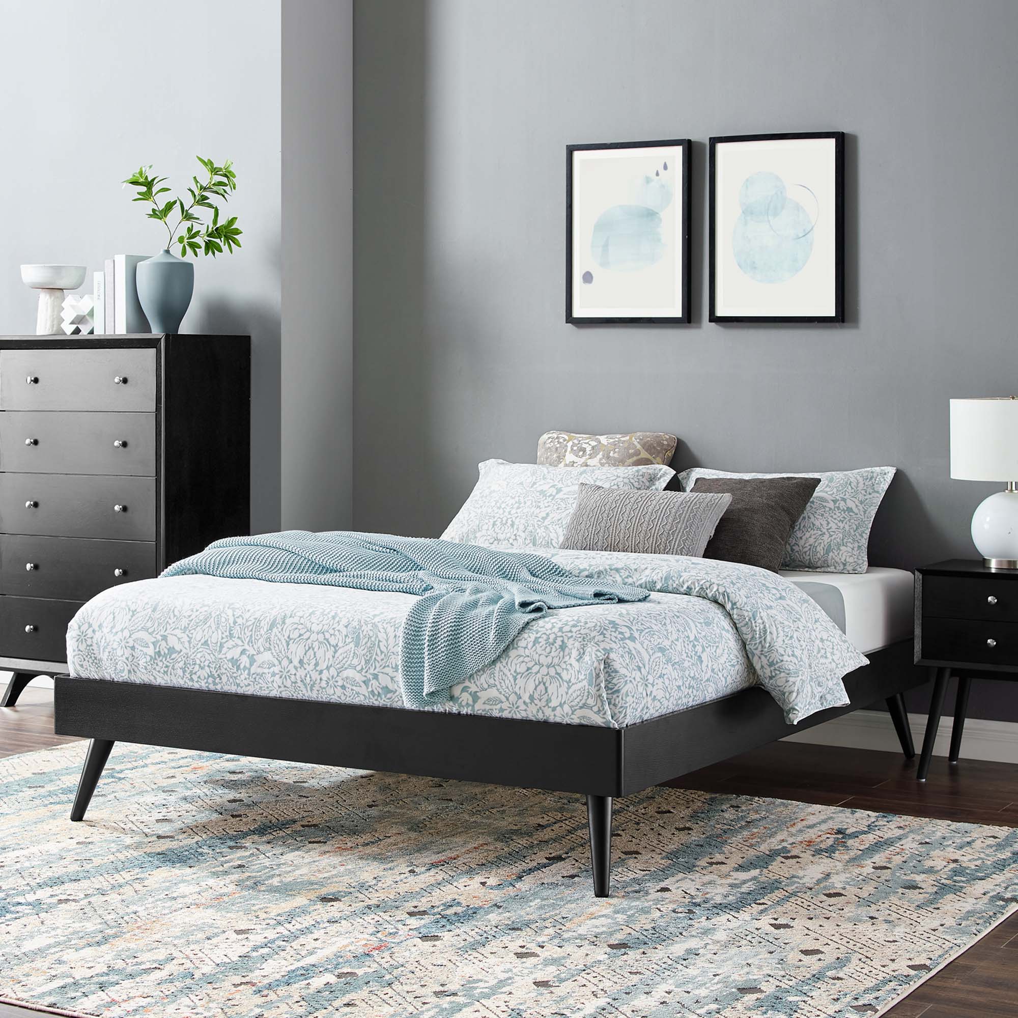 Margo Wood Full Platform Bed Frame by Modway - Best Buy Furniture