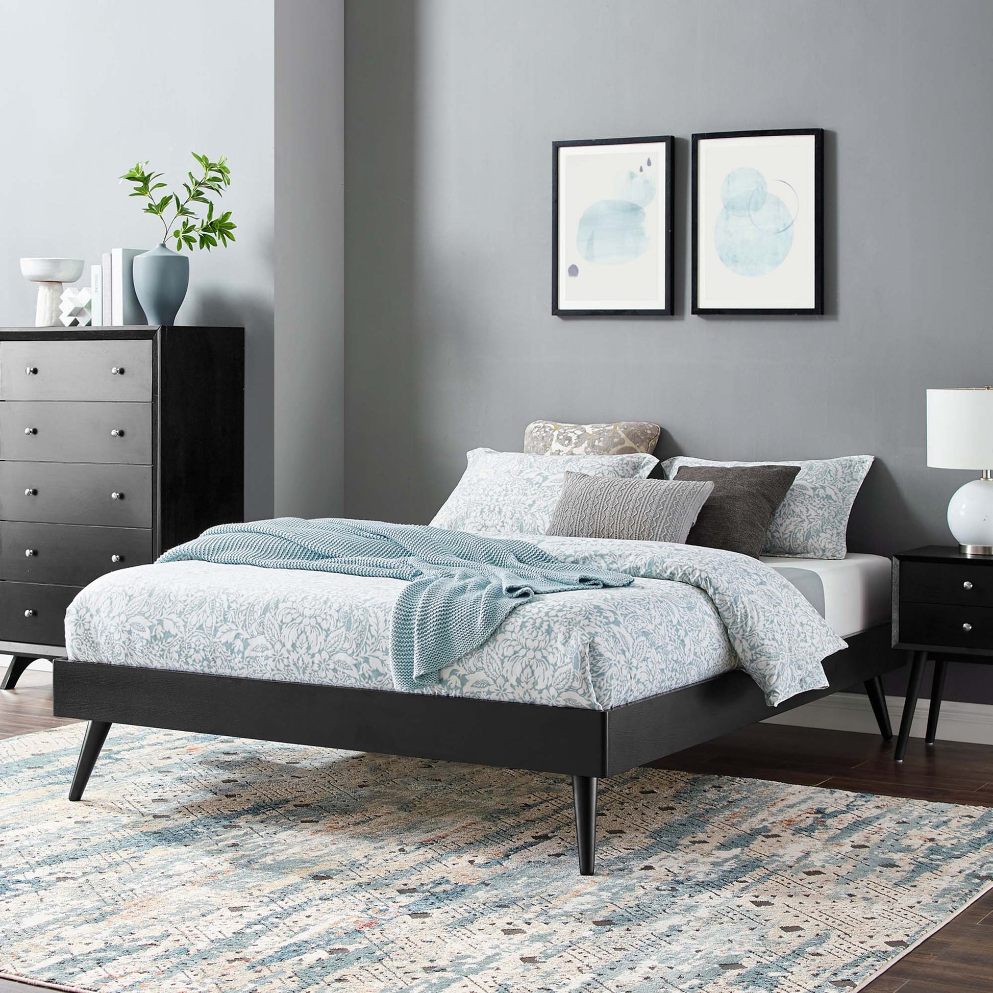 Margo Wood Queen Platform Bed Frame by Modway - Best Buy Furniture