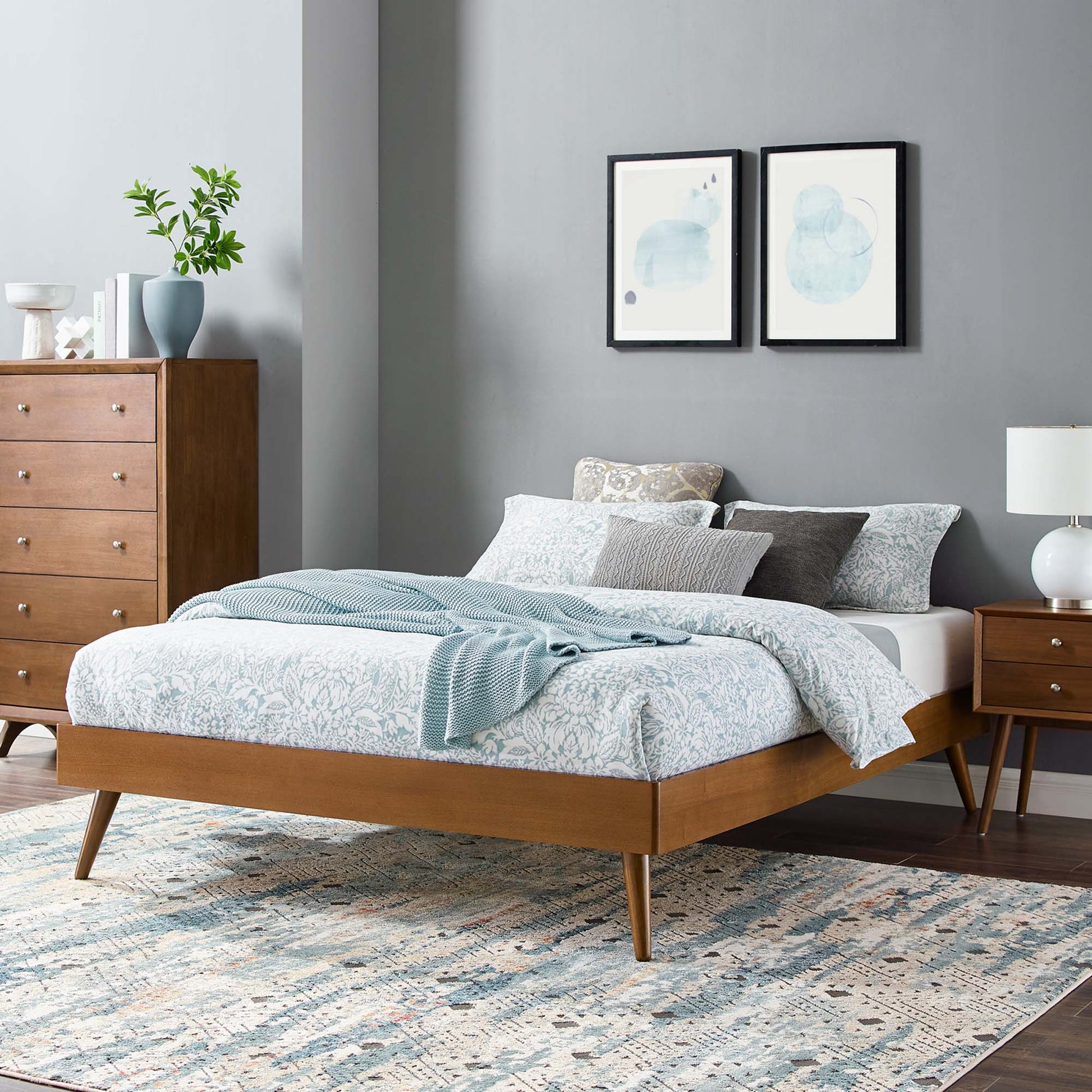 Margo Wood King Platform Bed Frame by Modway - Best Buy Furniture