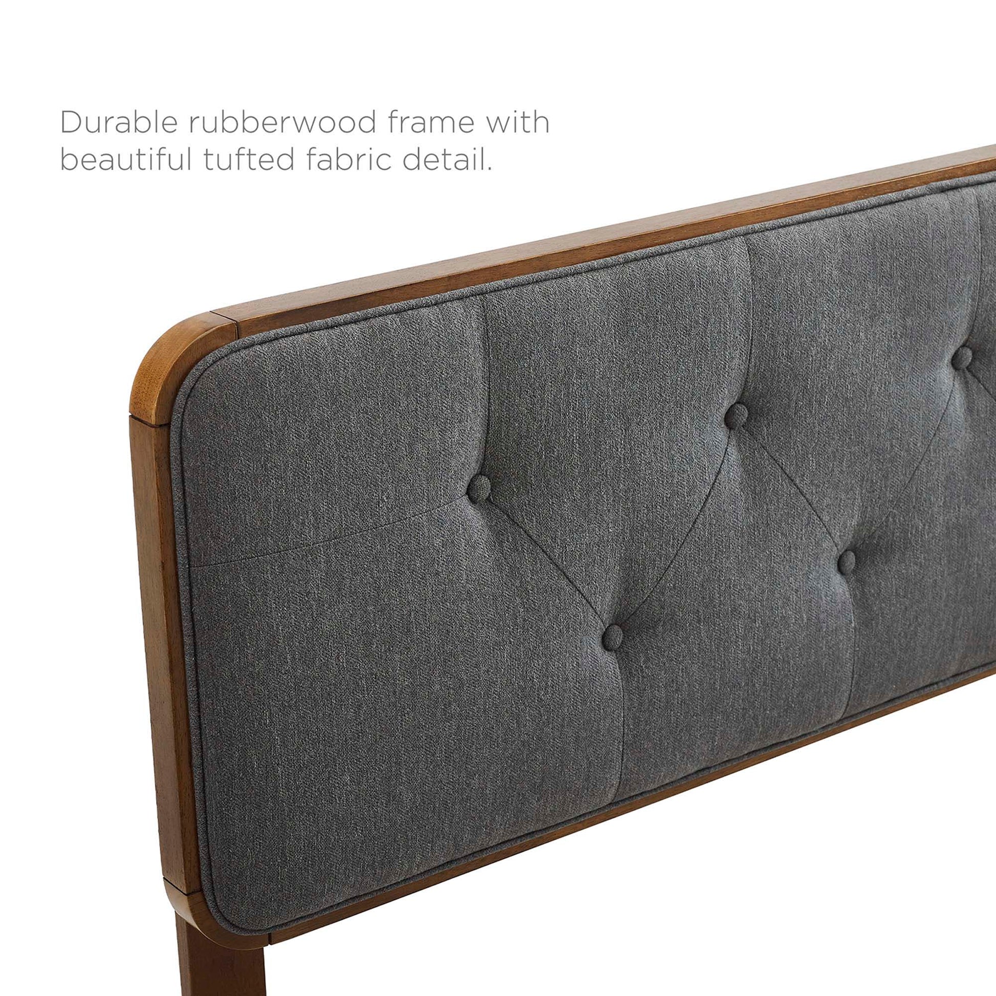 Collins Tufted Fabric and Wood Full Headboard by Modway - Best Buy Furniture