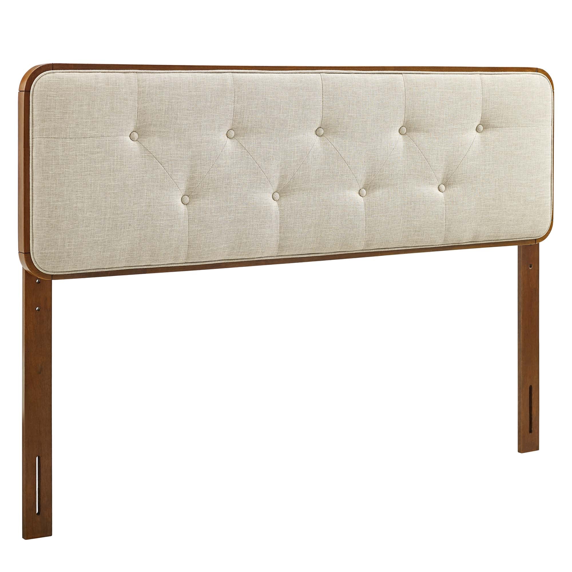 Collins Tufted Fabric and Wood Queen Headboard by Modway