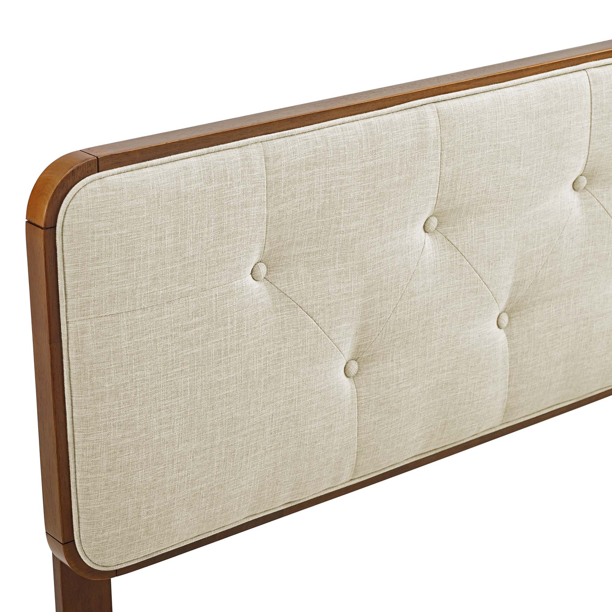 Collins Tufted Fabric and Wood King Headboard by Modway - Best Buy Furniture
