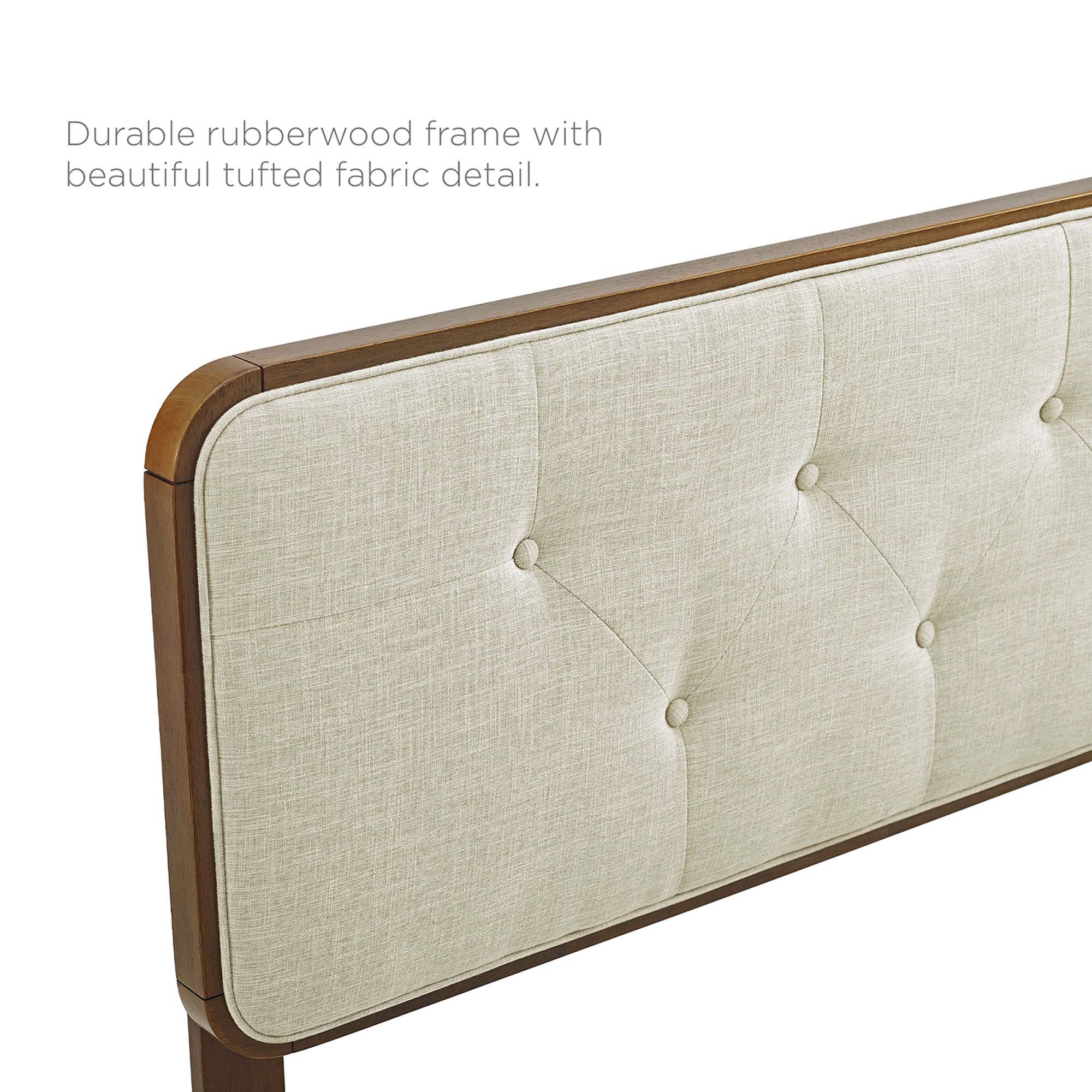 Collins Tufted Fabric and Wood King Headboard by Modway - Best Buy Furniture