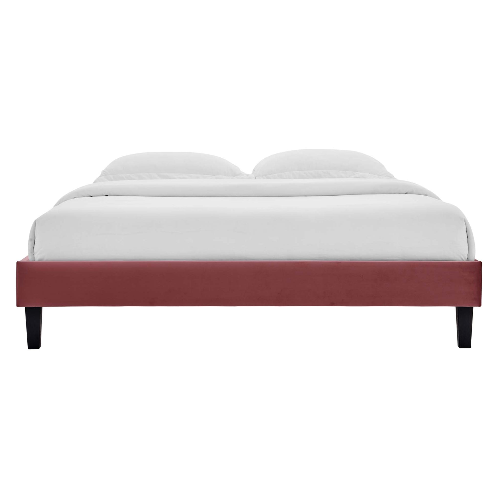 Reign Performance Velvet Twin Platform Bed Frame by Modway - Best Buy Furniture