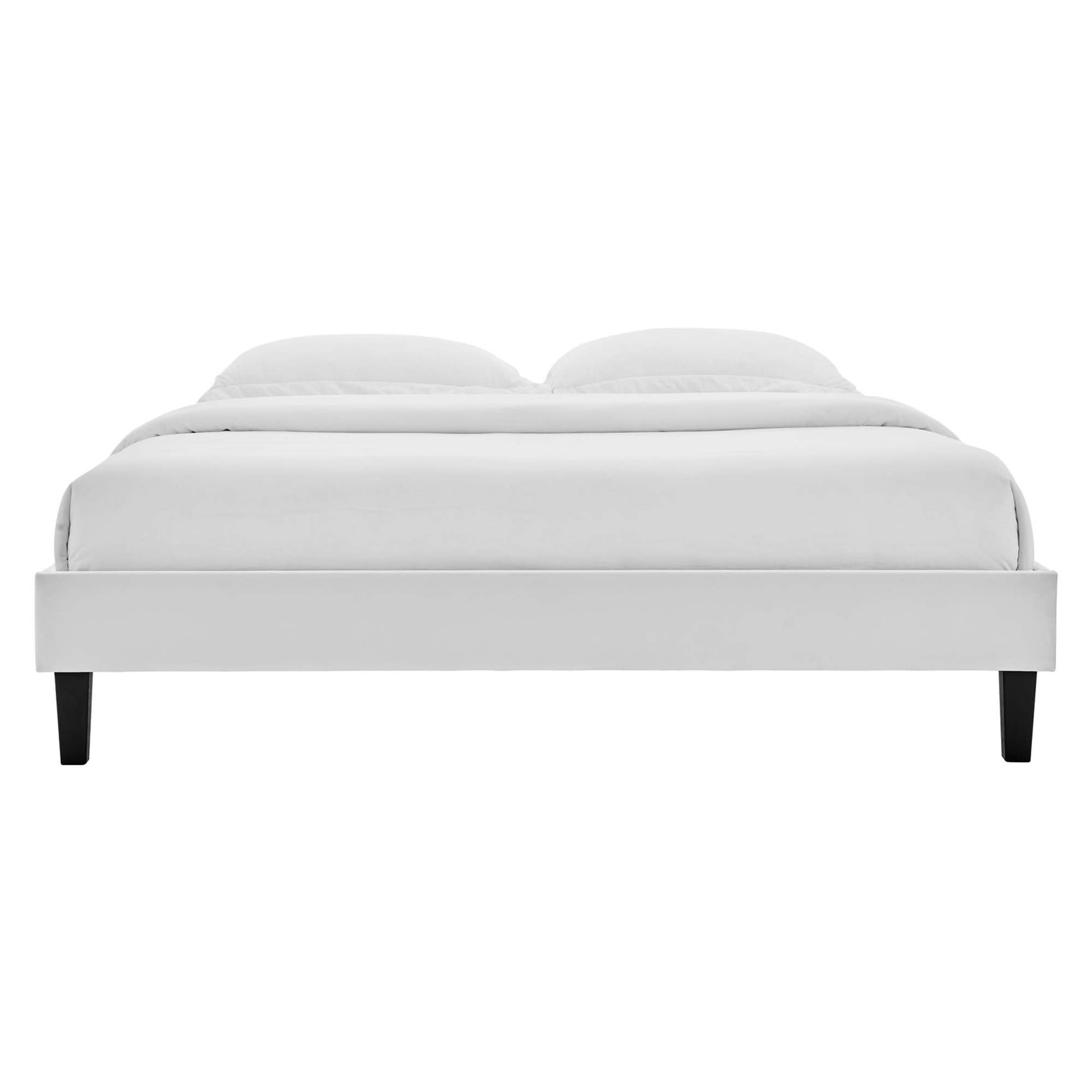 Reign Performance Velvet Twin Platform Bed Frame by Modway - Best Buy Furniture