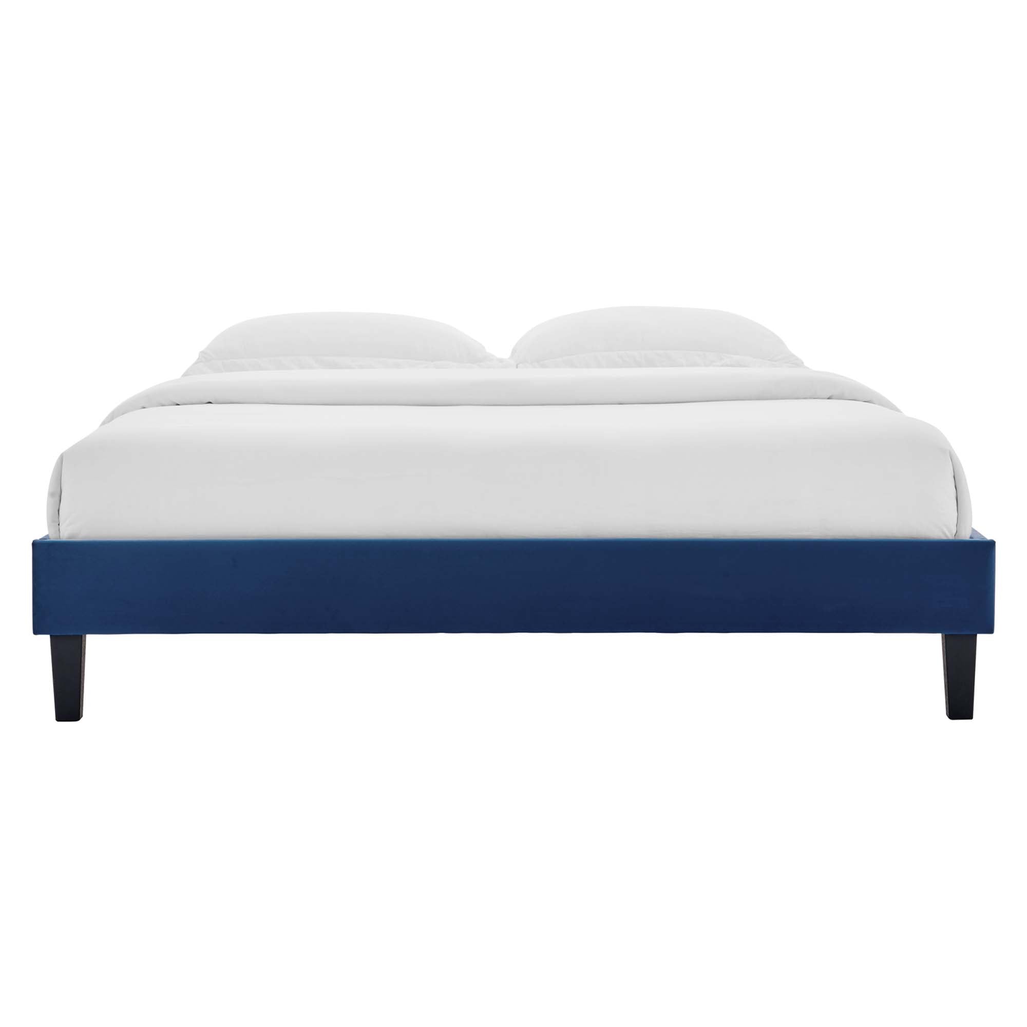 Reign Performance Velvet Full Platform Bed Frame by Modway - Best Buy Furniture