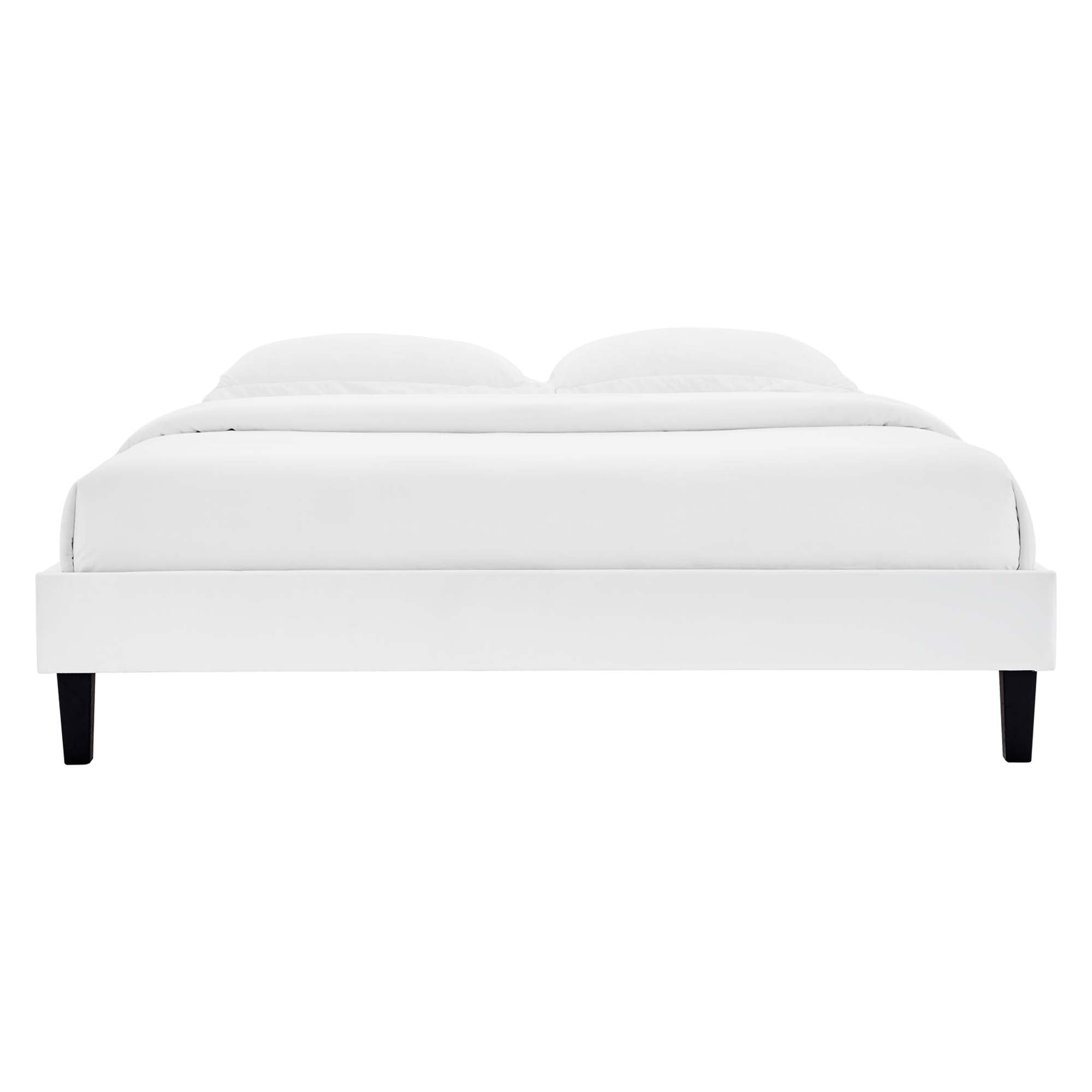 Reign Performance Velvet Full Platform Bed Frame by Modway - Best Buy Furniture