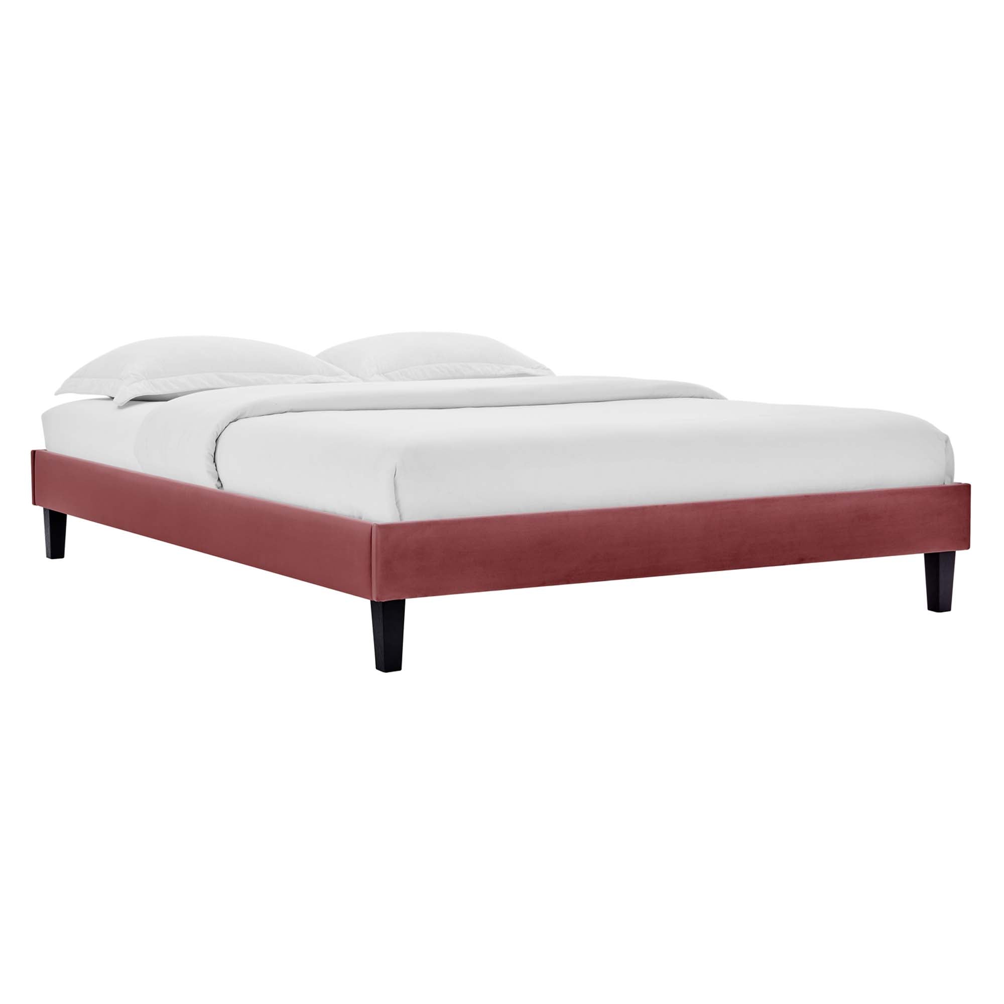 Reign Performance Velvet Queen Platform Bed Frame by Modway