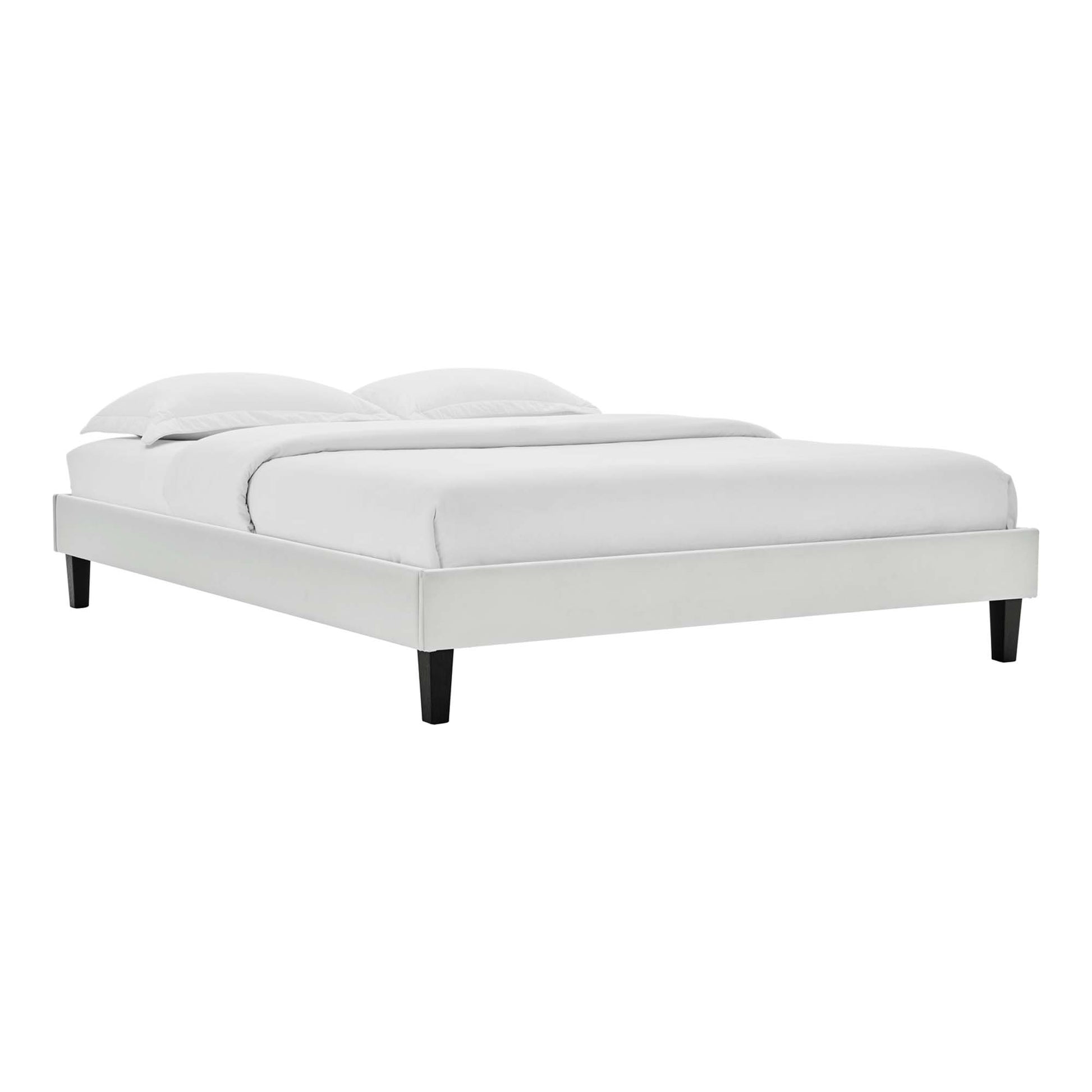Reign Performance Velvet Queen Platform Bed Frame by Modway - Best Buy Furniture