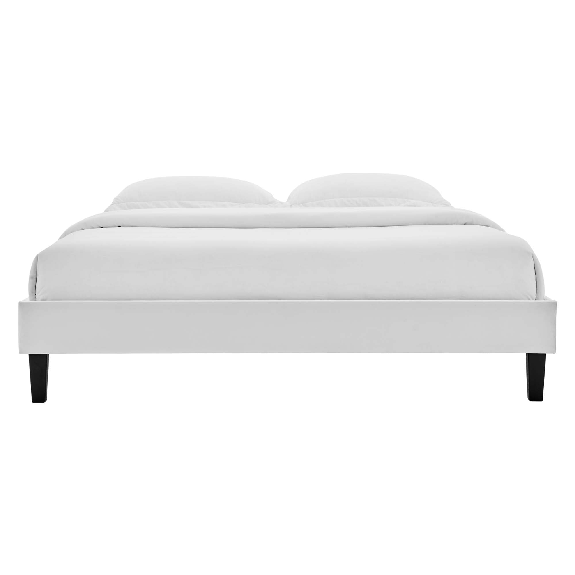 Reign Performance Velvet King Platform Bed Frame by Modway - Best Buy Furniture