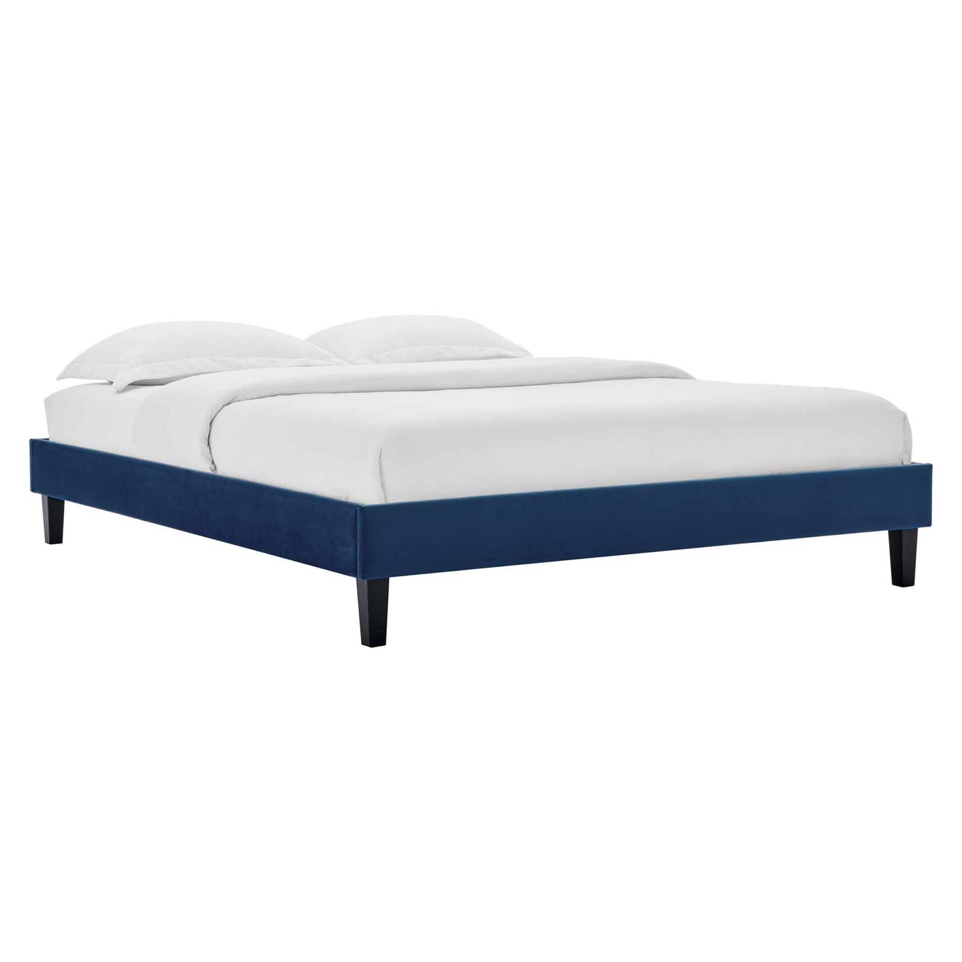 Reign Performance Velvet King Platform Bed Frame by Modway - Best Buy Furniture