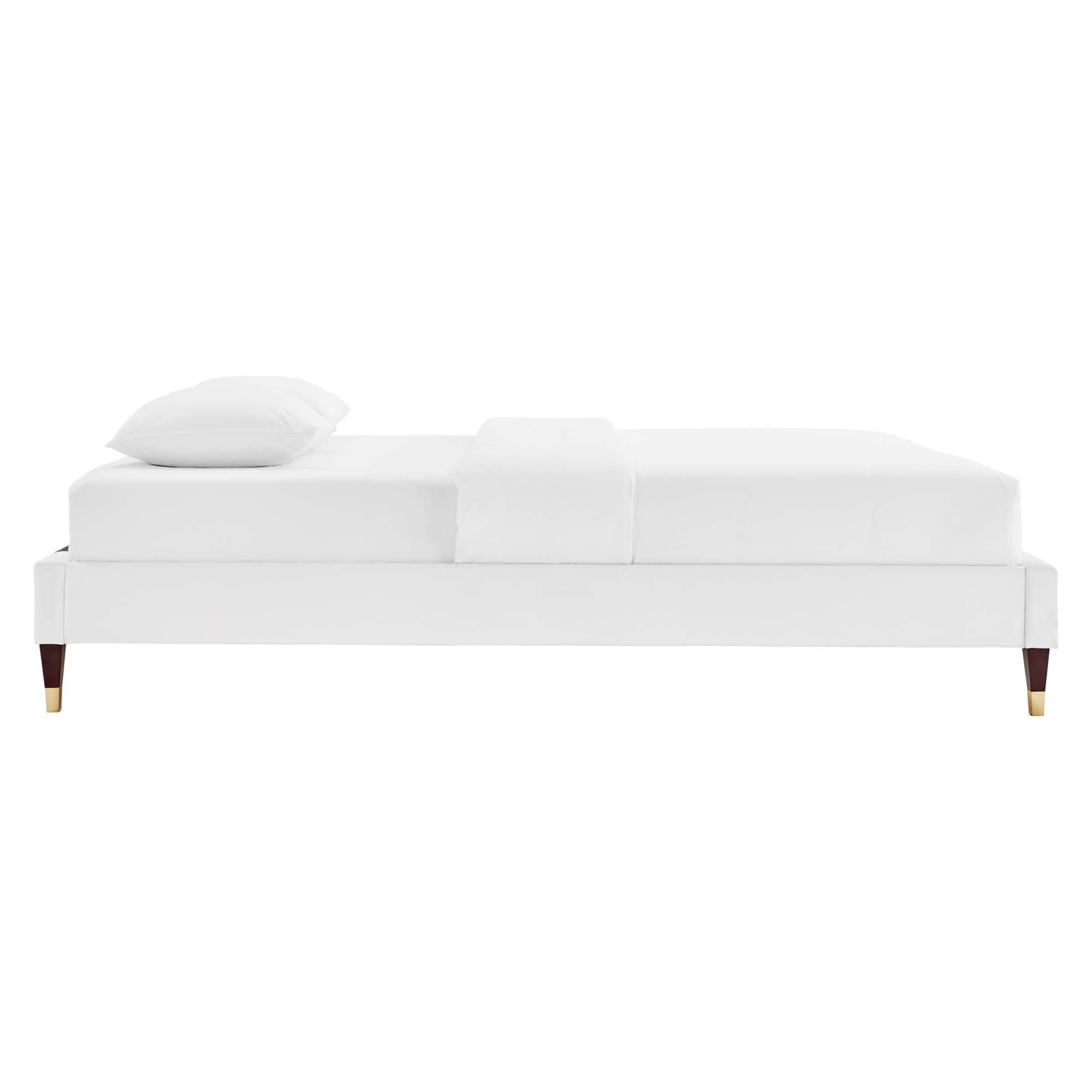 Harlow Performance Velvet Full Platform Bed Frame by Modway - Best Buy Furniture