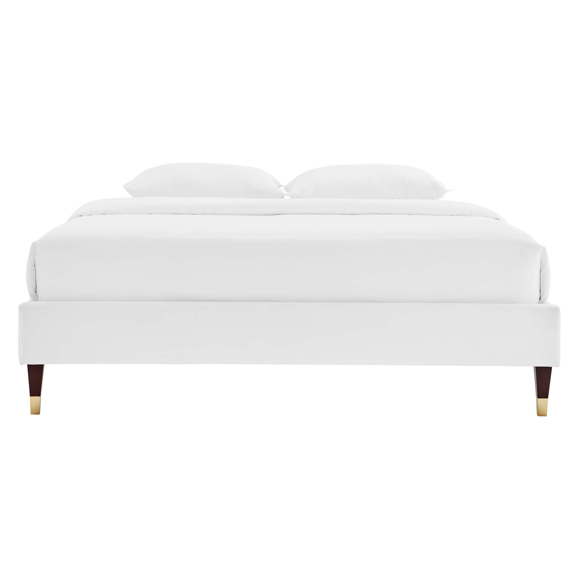 Harlow Performance Velvet Full Platform Bed Frame by Modway - Best Buy Furniture