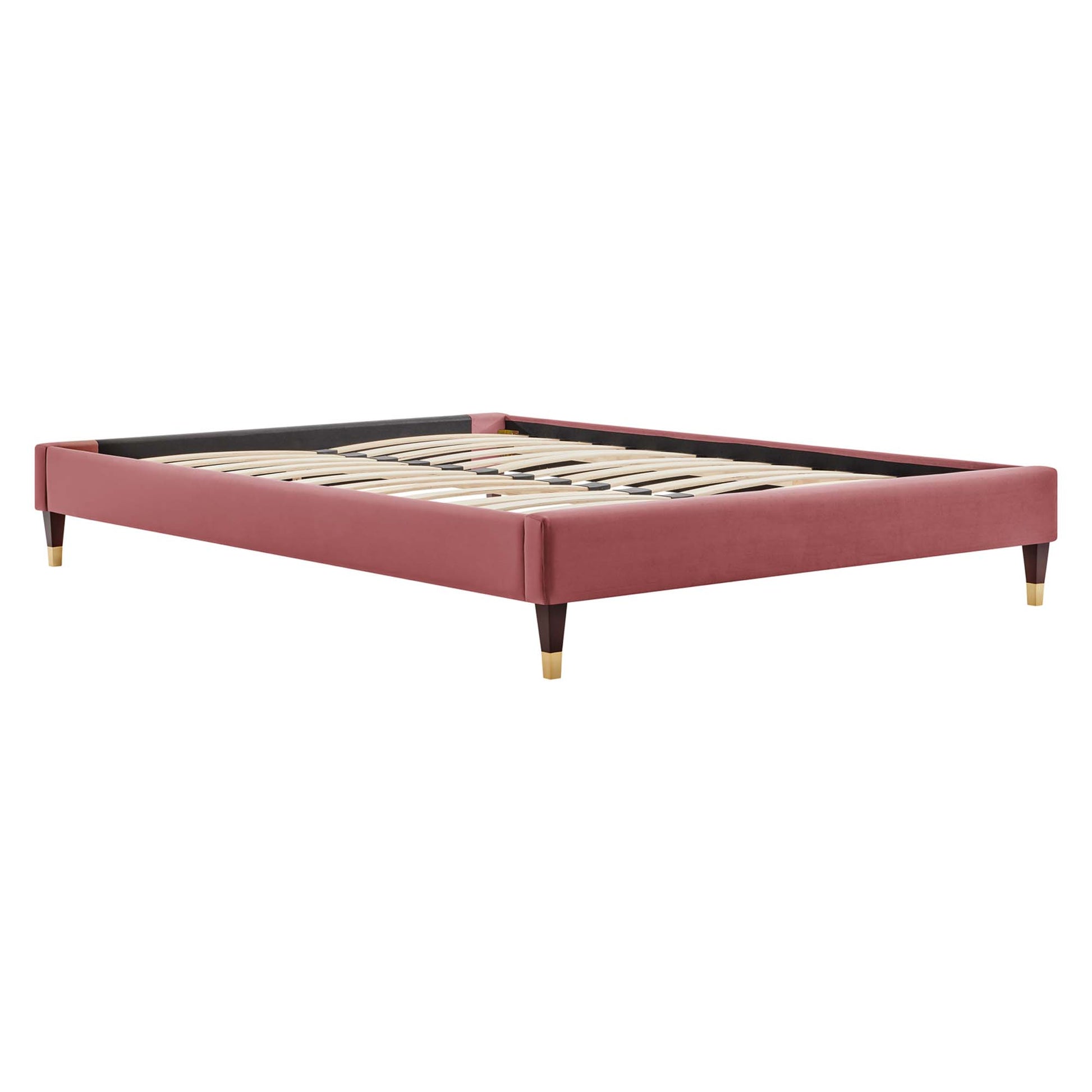 Harlow Performance Velvet Queen Platform Bed Frame by Modway - Best Buy Furniture