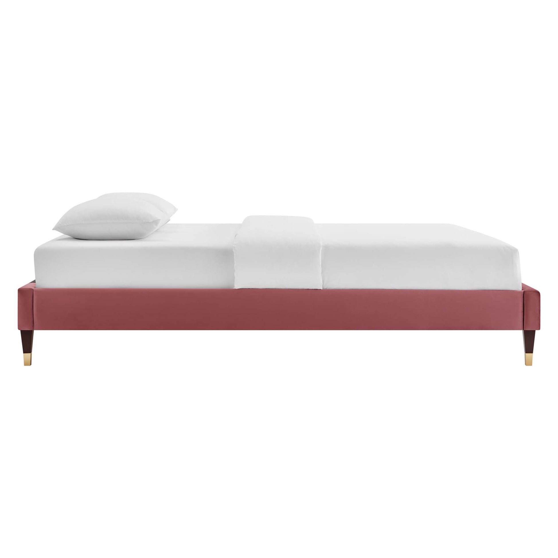 Harlow Performance Velvet Queen Platform Bed Frame by Modway - Best Buy Furniture